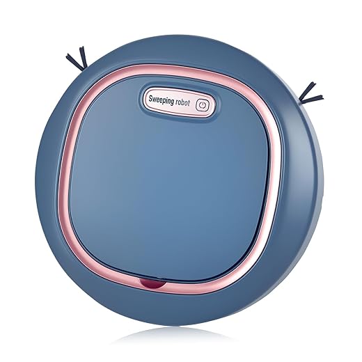 Robot Vacuum Cleaner and Mop Combo | 3-in-1 Vacuum | Integrated Sweeping and Suction | Robot Vacuum Cleaner | Intelligent Navigation Obstacle Avoidance | Ultra-Thin | Blue