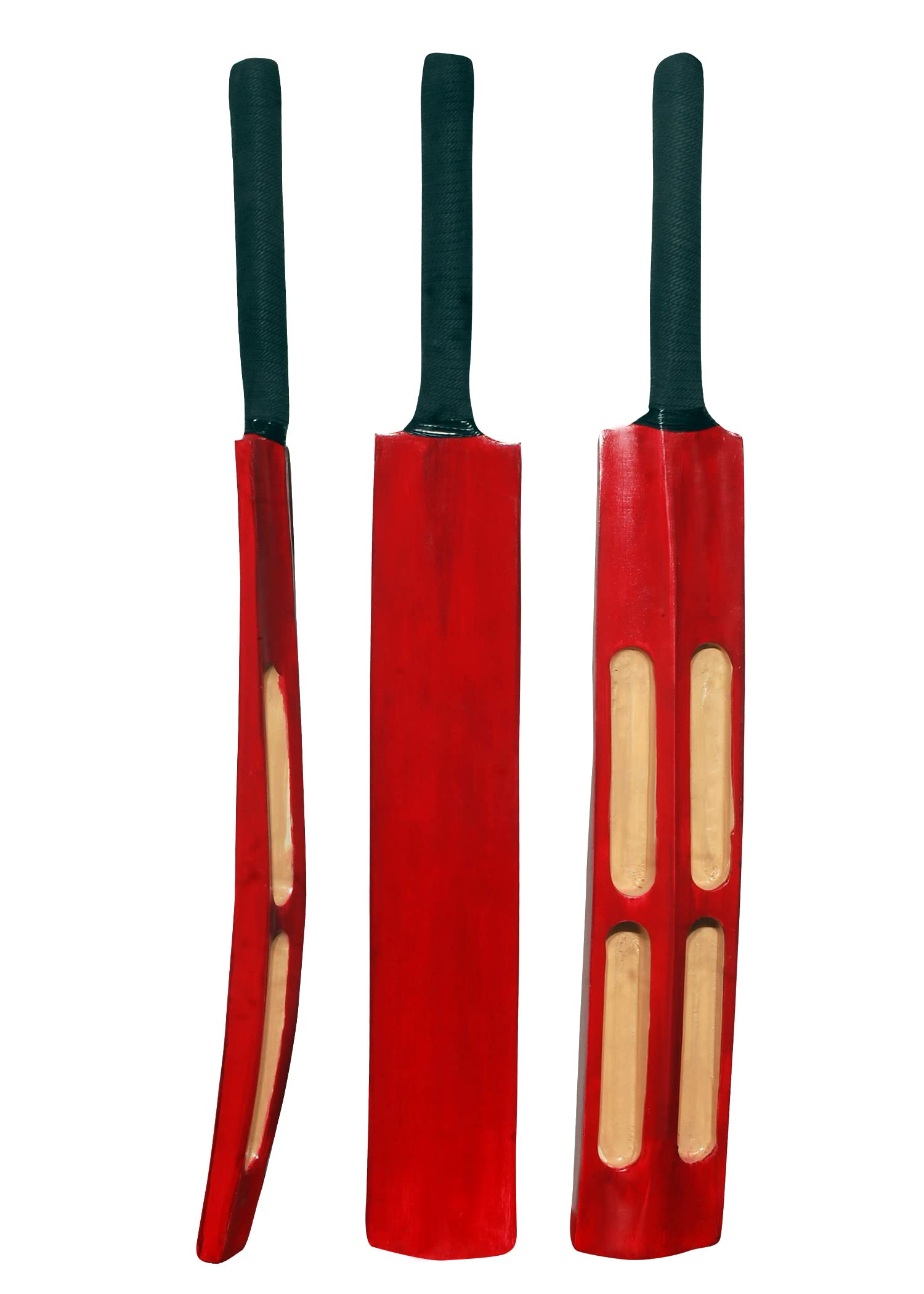 KGN Scoop Popular Willow Colour Cricket Bat | Red|
