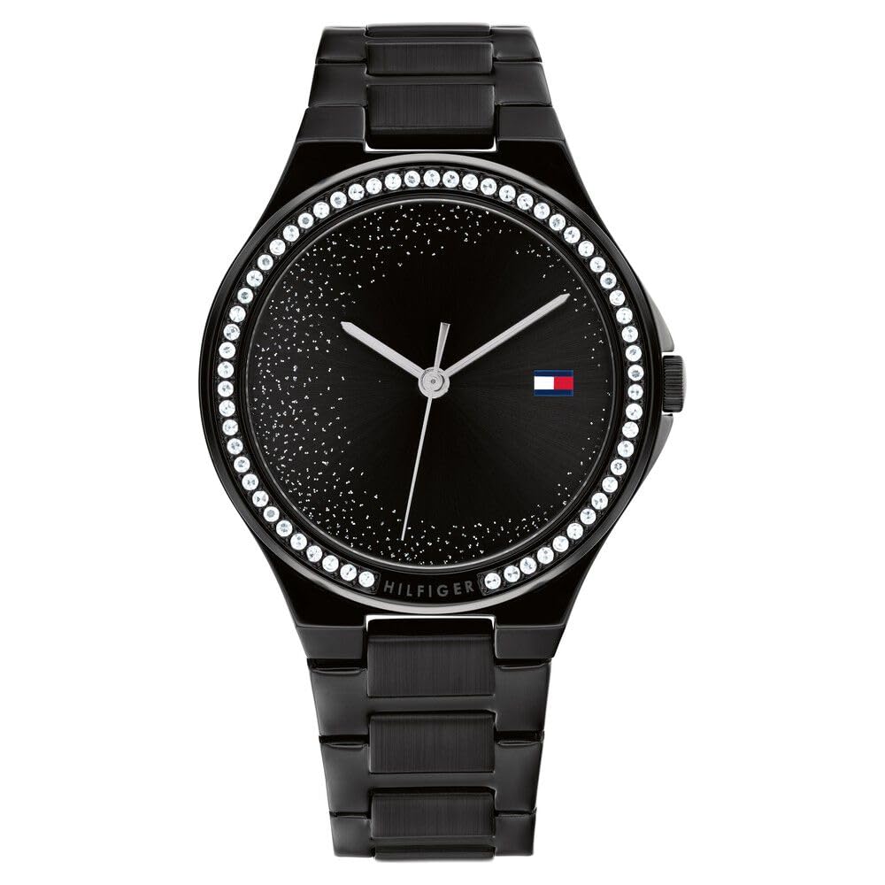 Tommy Hilfiger Quartz Analog Black Stainless Steel Strap for Women-TH1782644 (B0CW9PHBLS) Amazon Price History, Amazon Price Tracker