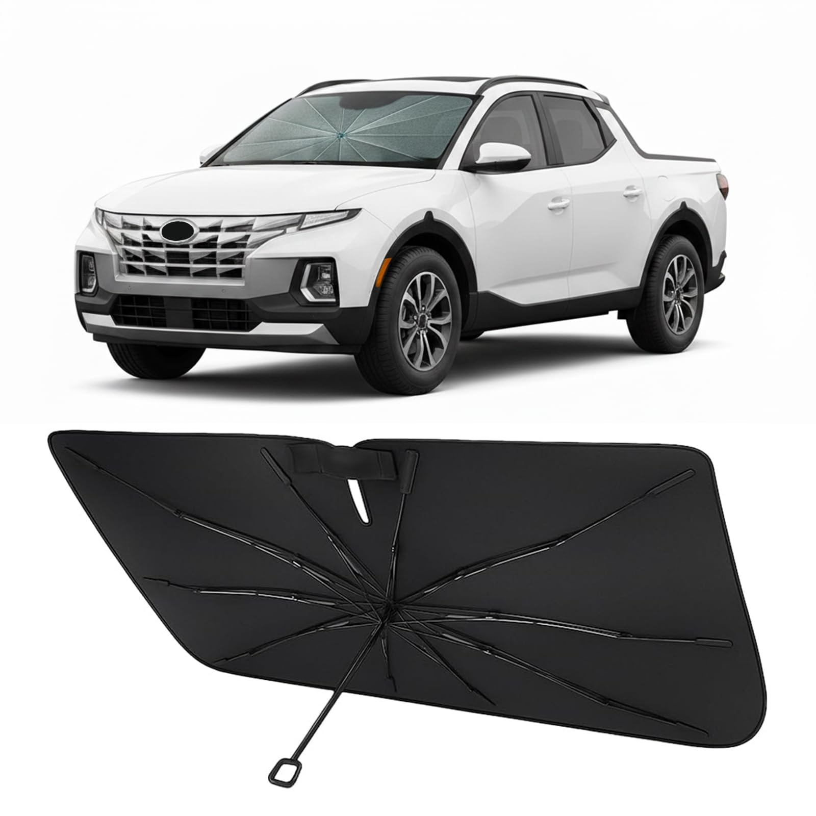 Proadsy Custom Fit 2022-2026 Santa Cruz Windshield Sun Shade Umbrella