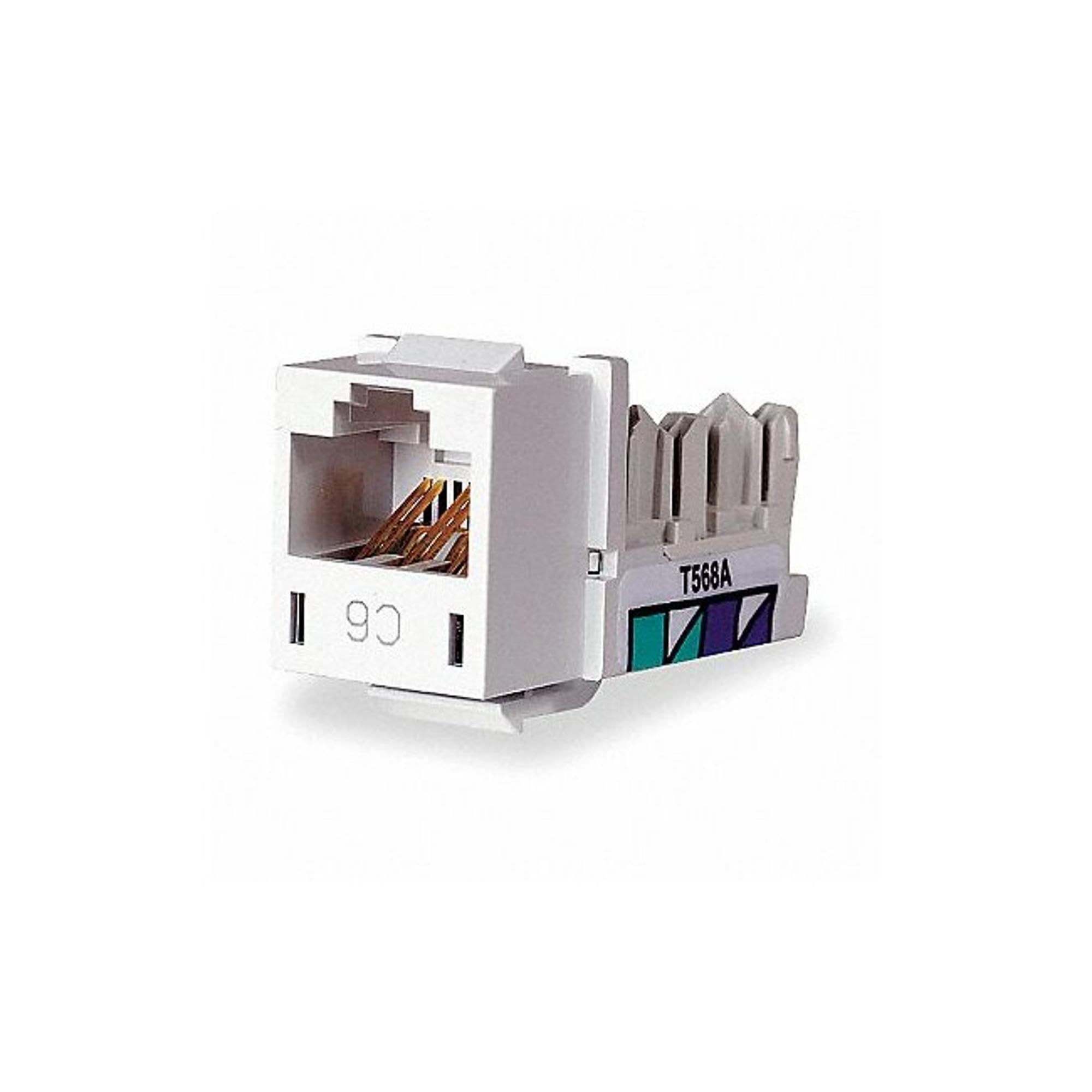Amazon.co.jp: パンドウイット Cat6モジュラージャック オフホワイト 