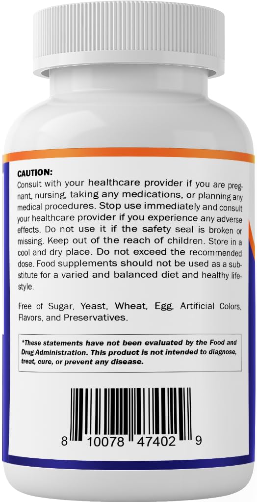 Vitamatic Magnesium Citrate 500mg per Serving - 180 Vegetarian Capsules (Provides 150 mg of Elemental Magnesium) - Added B6 for Maximum Absorption - Supports Muscle, Joint, and Heart Health* — Amazon image 8