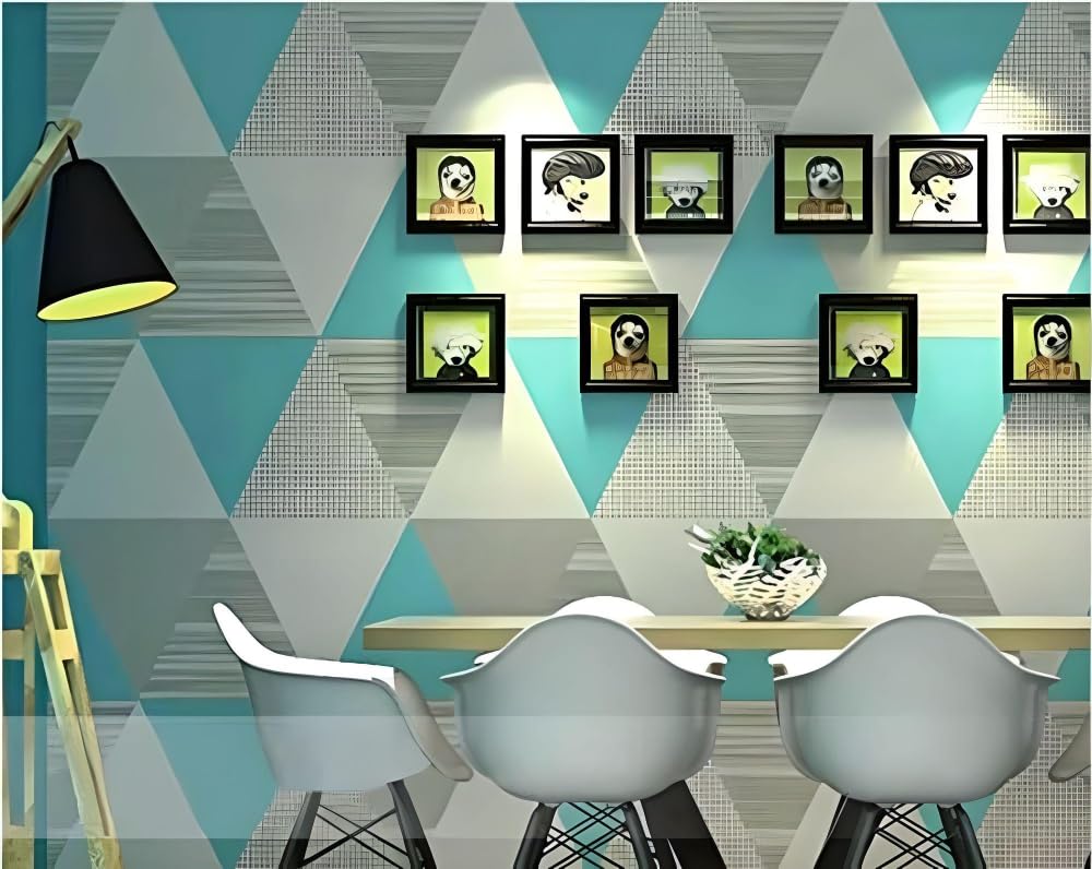 HEUREKA Designer SkyBlue and Gray triangleWallpaper Self Adhesive, Peel and Stick, Removable, Decorative Wall Covering for Home Decoration - 1000 x 45 cm (B08ZJF8Q1B) Amazon Price History, Amazon Price Tracker