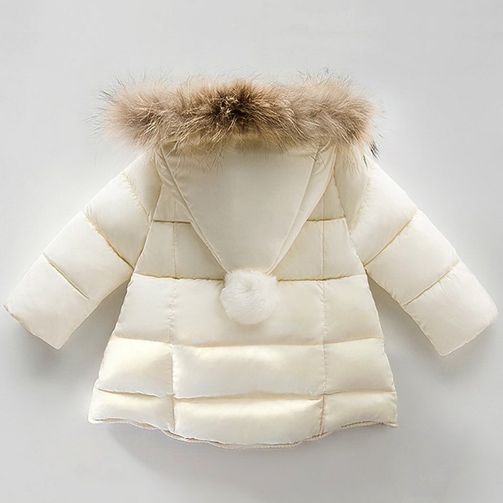 Giubbino con Cappuccio da Bambine Bimbe Cappotto Impermeabile Incappucciato Inverno Autunno