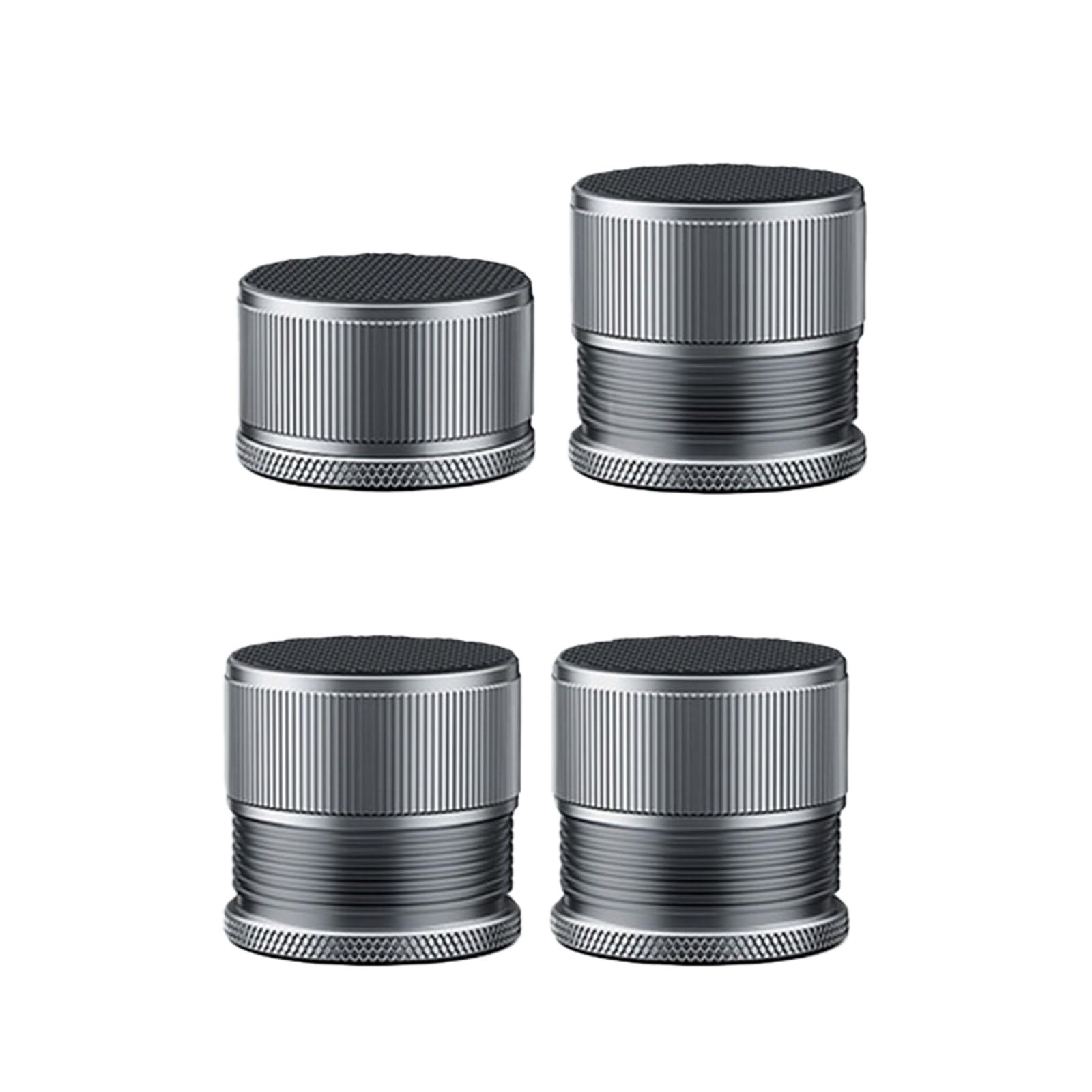 Apludoo Gray 4Pcs Reinforced Washer Stabilizers Adjustable Furniture Risers For Anti-Shake Floor Adjustable Bed Risers