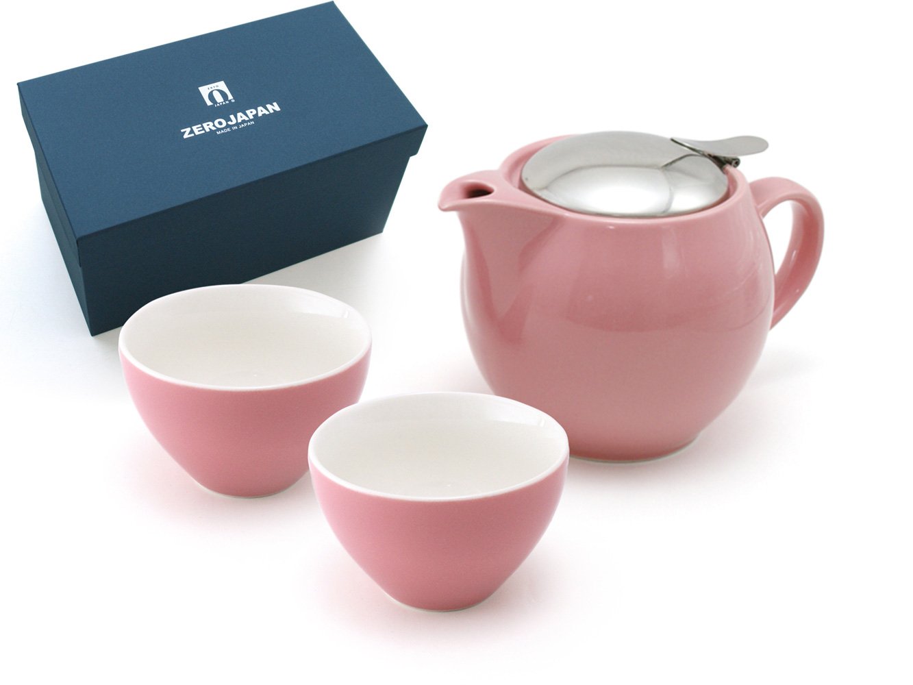 ZEROJAPAN teapot and teacup two gift set Rose ZG-001 ROS (japan import) by Zero Japan