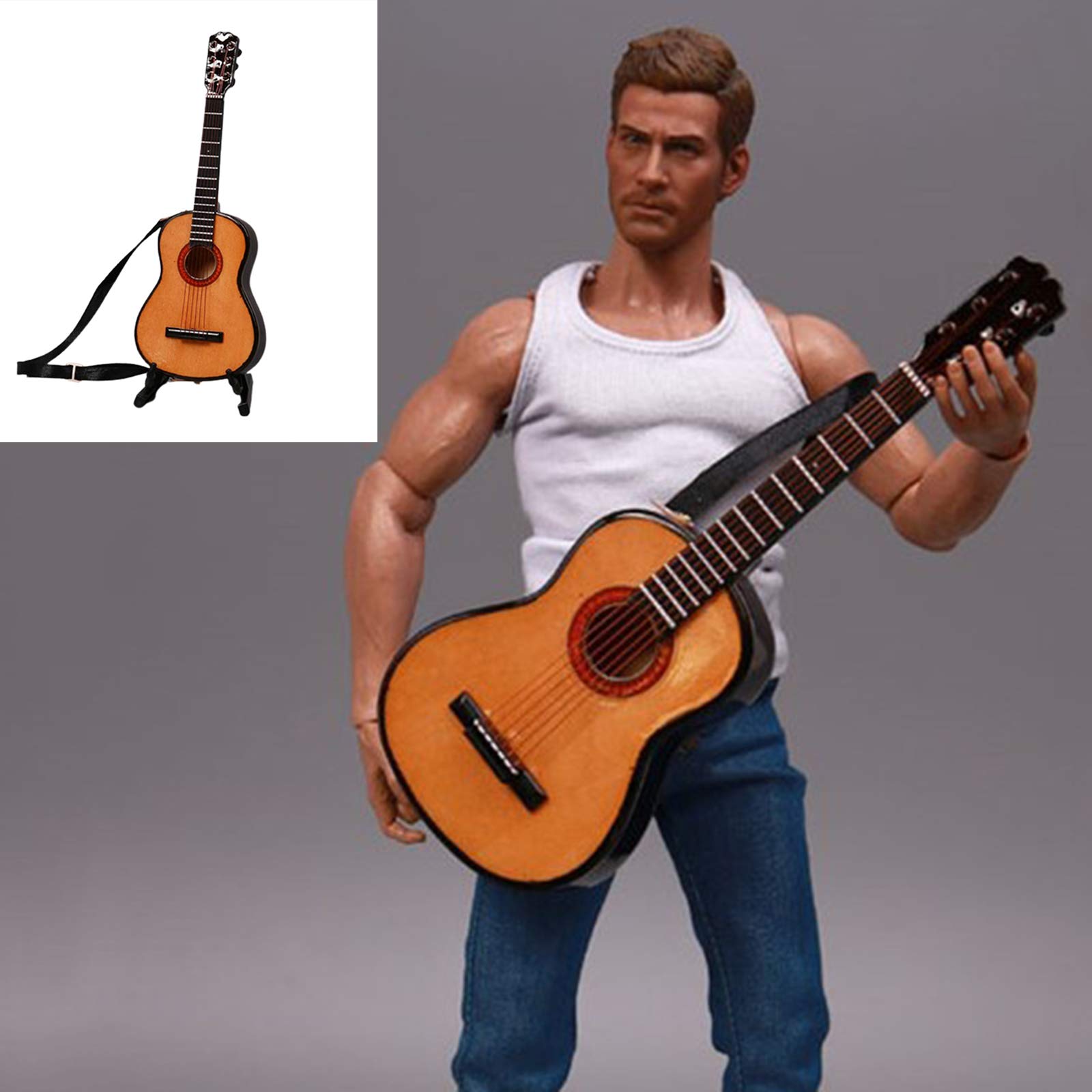 Amazon | Deevoka 1/6スケール アコースティックギター ディス付き