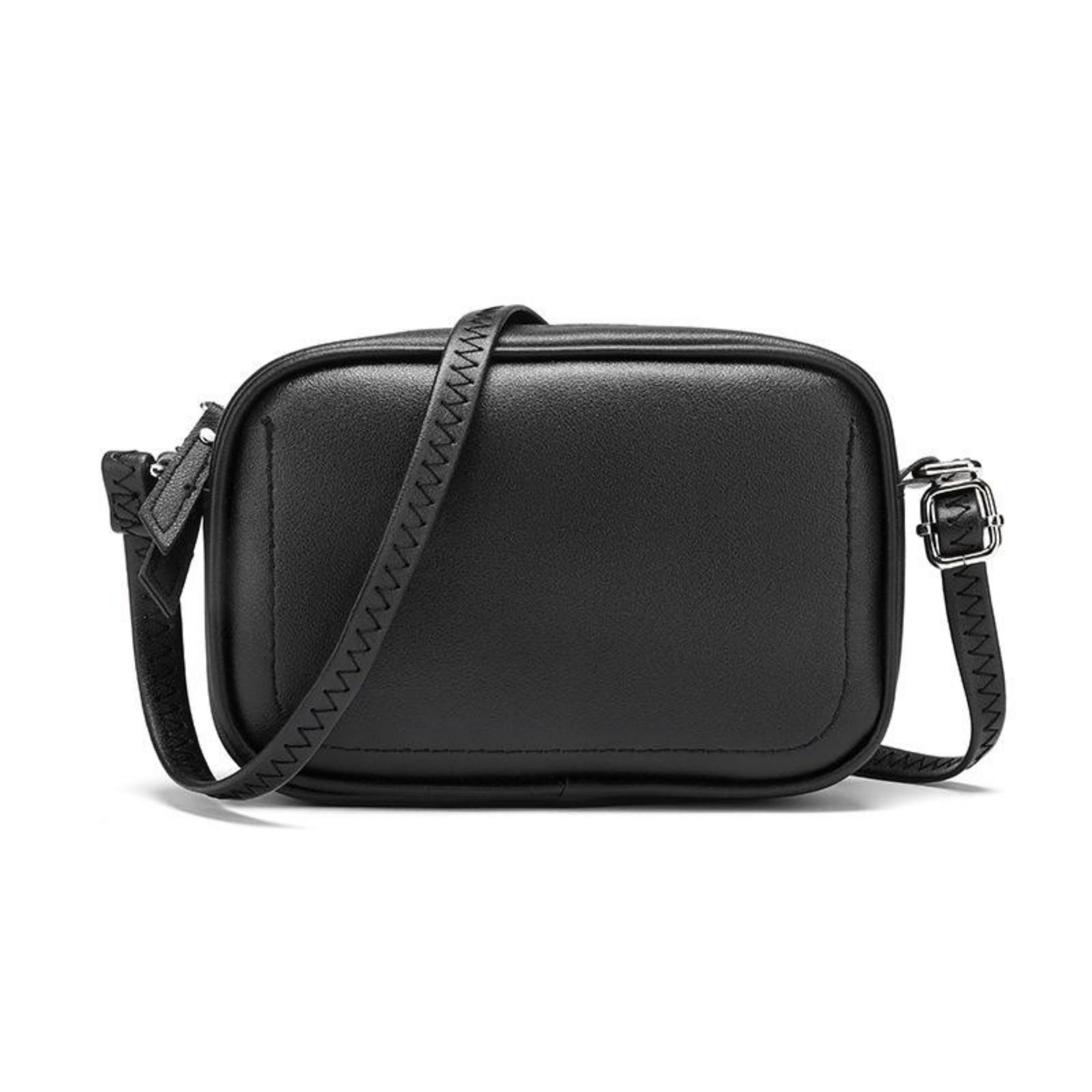 Small Crossbody Bags for Women Waterproof Handbags Messenger Shoulder Purse with Adjustable Strap for Workout Traveling (Black)