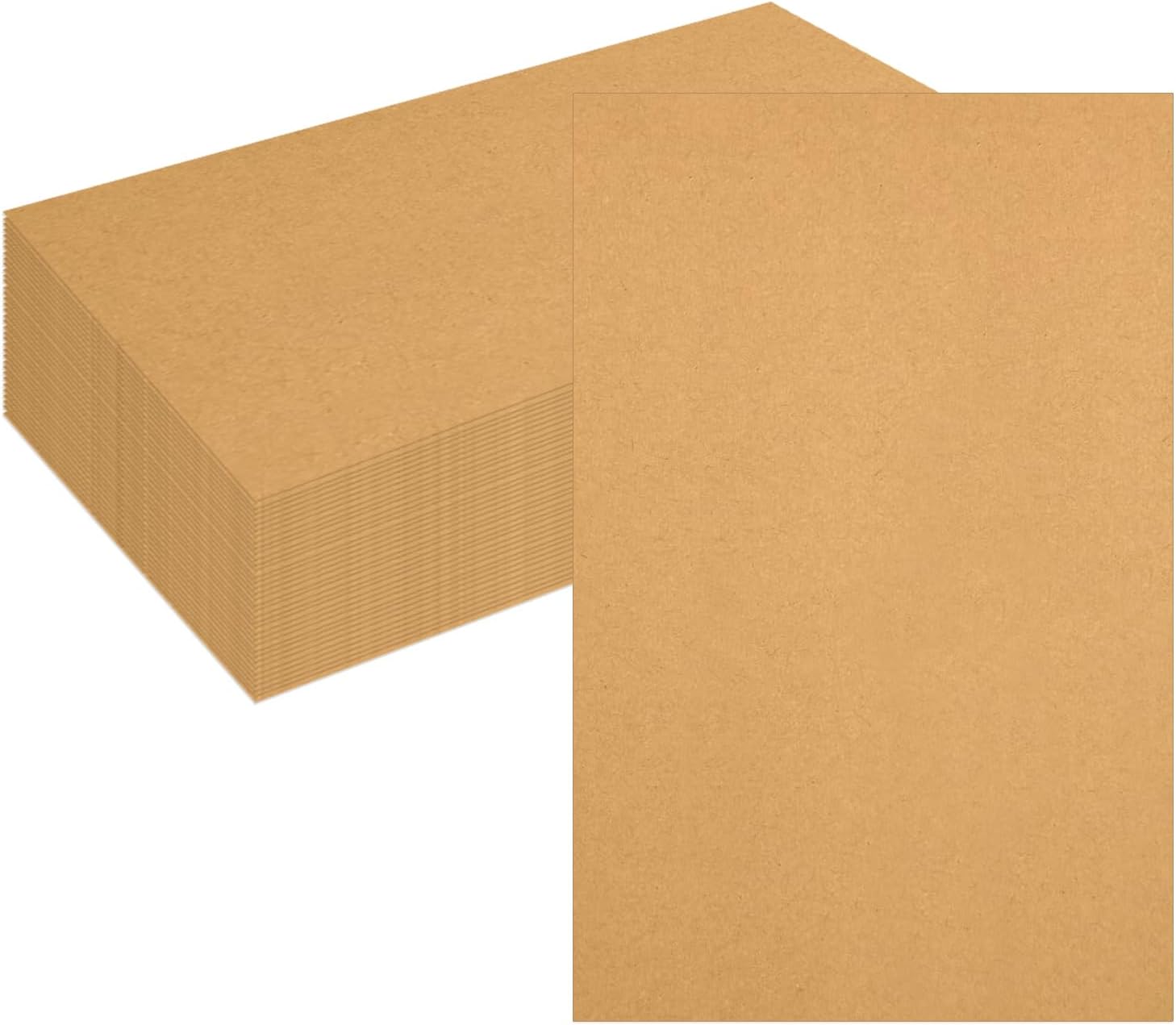 100 Pack 11x17 Thin Chipboard Kraft Cardboard Sheets, Goefun 22pt/0.5mm Craft Cardboard Chip Board for Book Binding, Posters, Shipping & Frame Backing