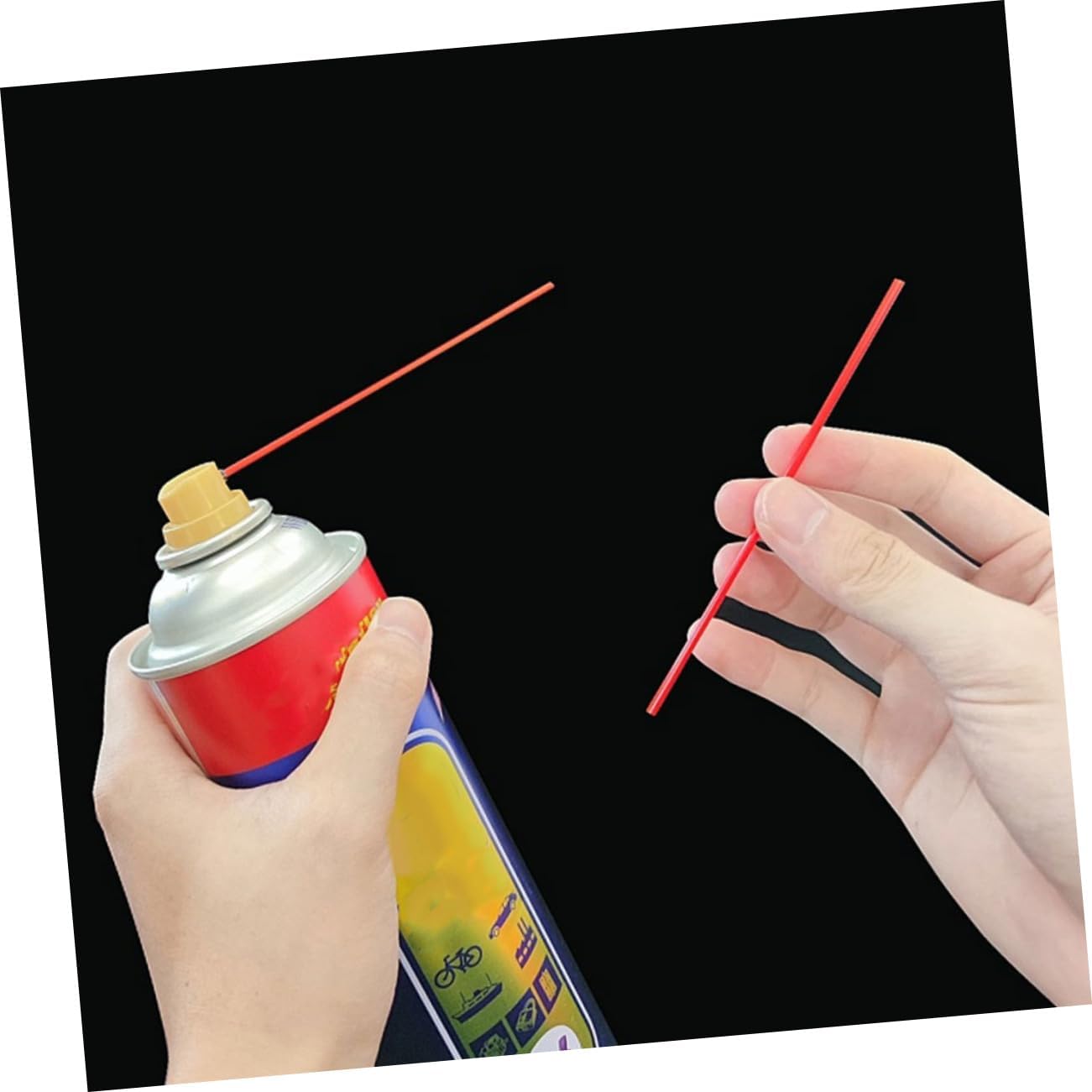 200pcs Rust Remover Spray Tubes Multi-functional Nozzle for Hard Reach Areas Replacement Spray Can Tubes for