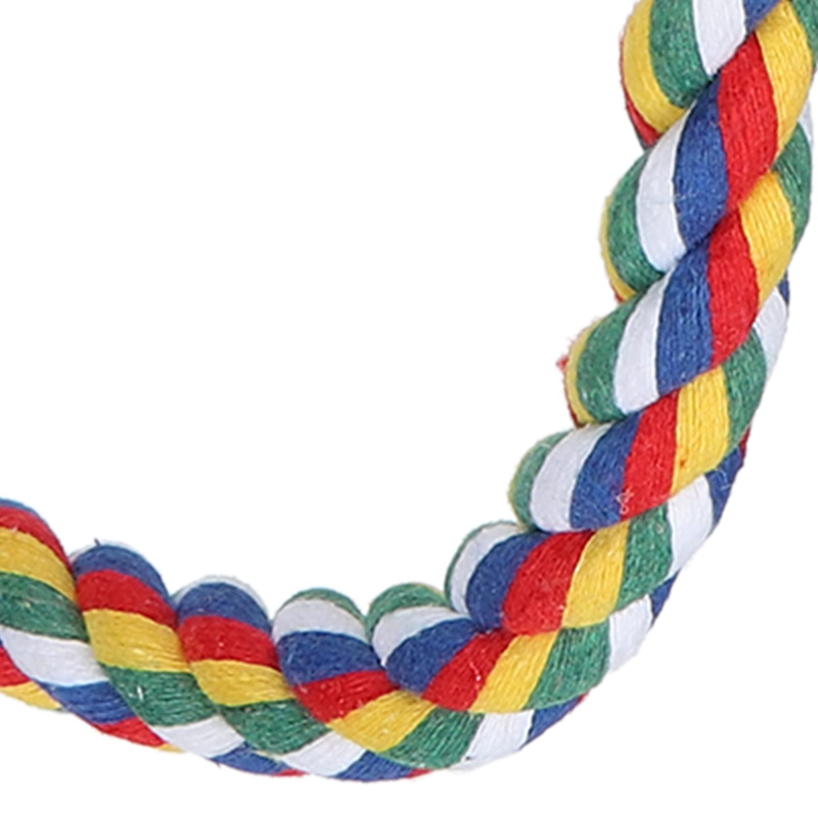 Perche D'oiseau, Anneau de Balançoire de Corde de Coton pour Animaux de Compagnie Perroquet Jouet Perroquet Jouet Corde de Coton Balançoire Anneau Debout pour Petit et Moyen Perroquet