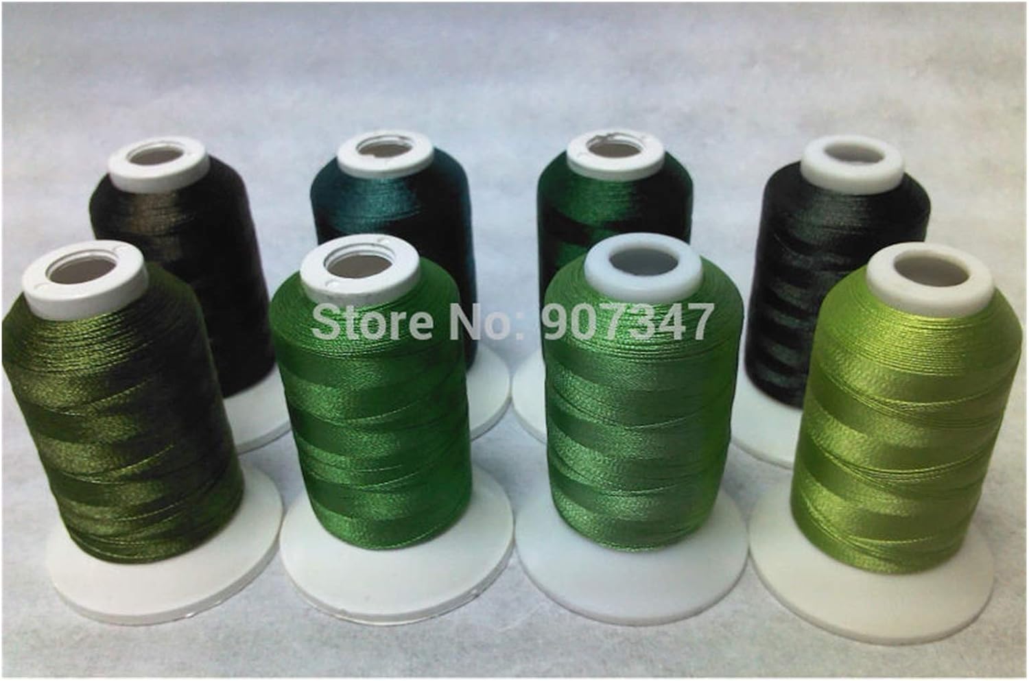 Embroidery Thread Series Polyester Computer Machine Embroidery Thread Filament 500m*8,Strong Strength, Super Sheen,Light Weight