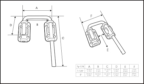 Miniatura 3 de QCAA Cerradura de bucle de puerta deslizante, seguro para niños y seguridad en el hogar, para puerta francesa de patio, 2 pulgadas, negro mate,