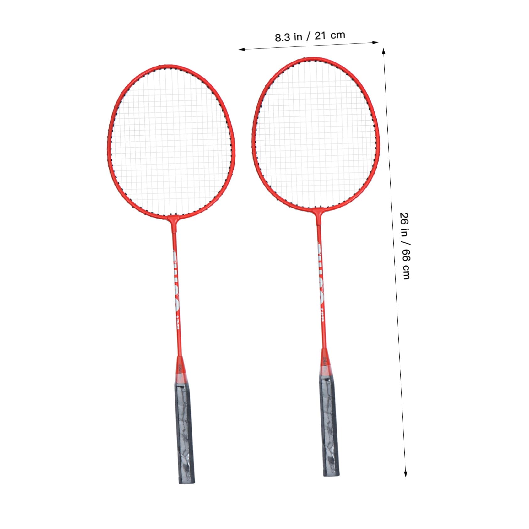 CORHAD Outdoor Badminton Rackets Set Couples Kit with Practice Balls Sturdy Lightweight