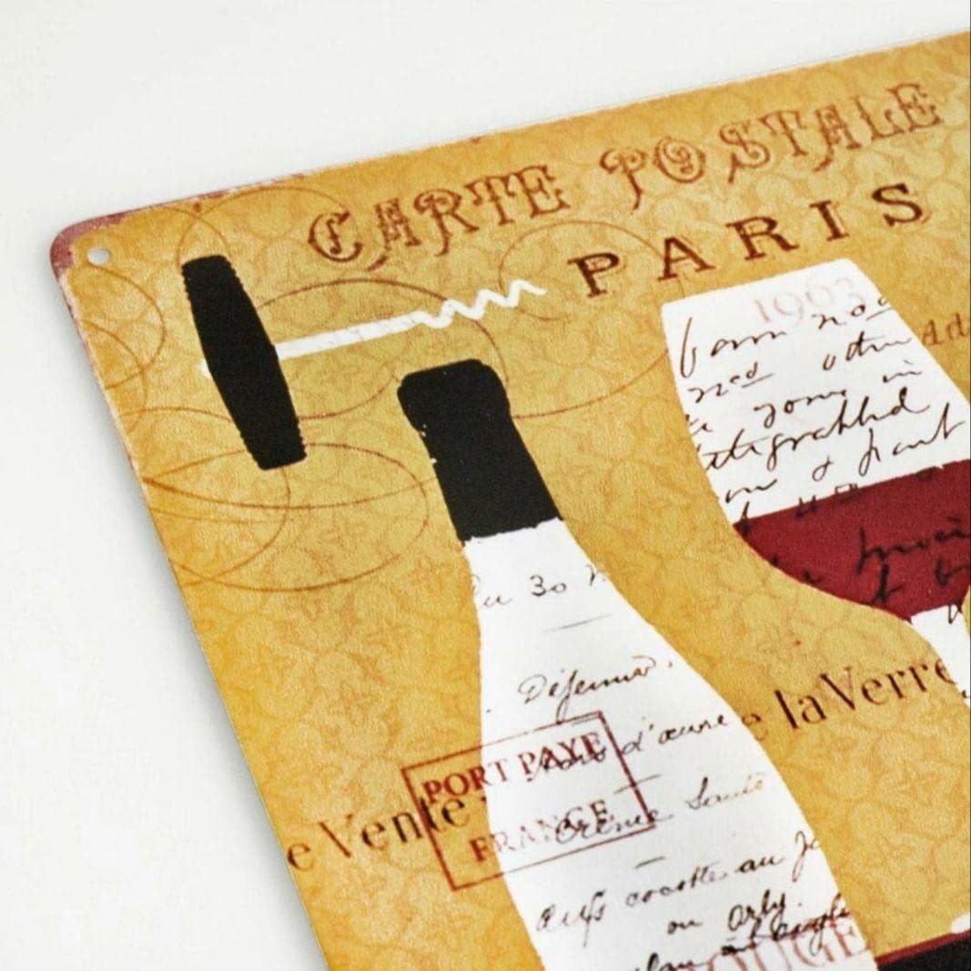 デザイン看板】赤ワインhg★ポスターbarバーお酒アンティーク風ブリキ絵画アート Amazon.co.jp: デザイン看板赤ワインhgポスターbarバーお酒