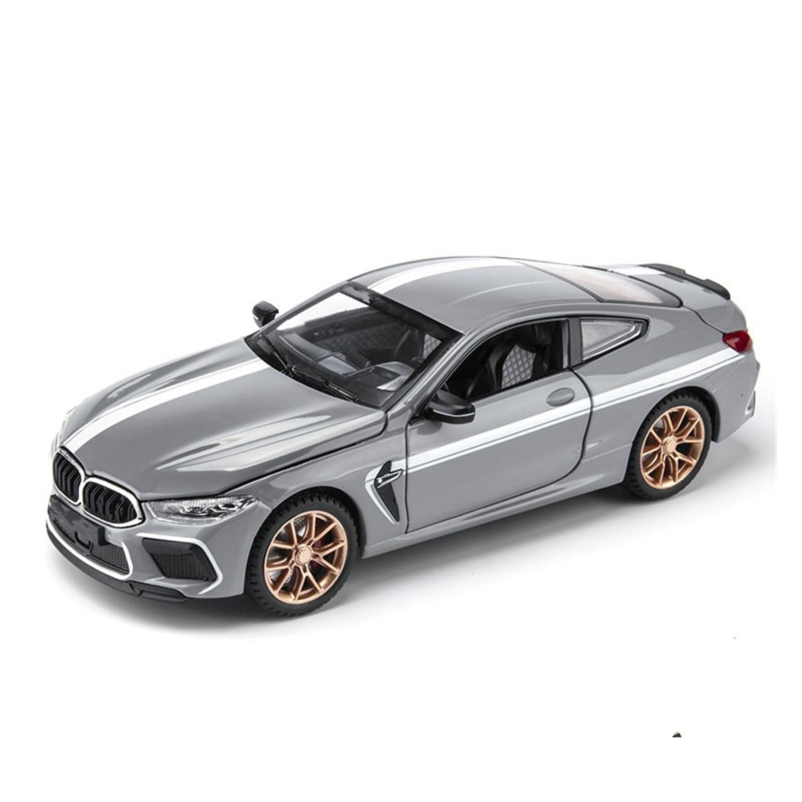 UIFCOG Die Cast Collectible Car Model 1:24 For BWM M8 Alloy Sports Car Model Diecasts Metal Vehicles(Gray)