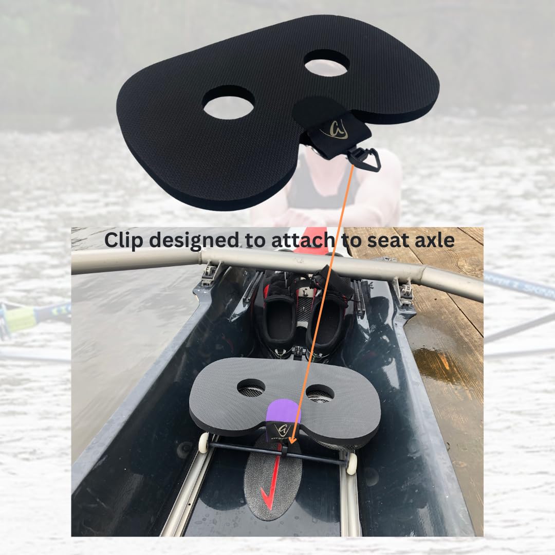 GODFREY Women’s Rowing Seat Pad, 12mm Waterproof Non-Slip Rower Cushion with Optional Clip for Concept 2, Peloton - Image 4