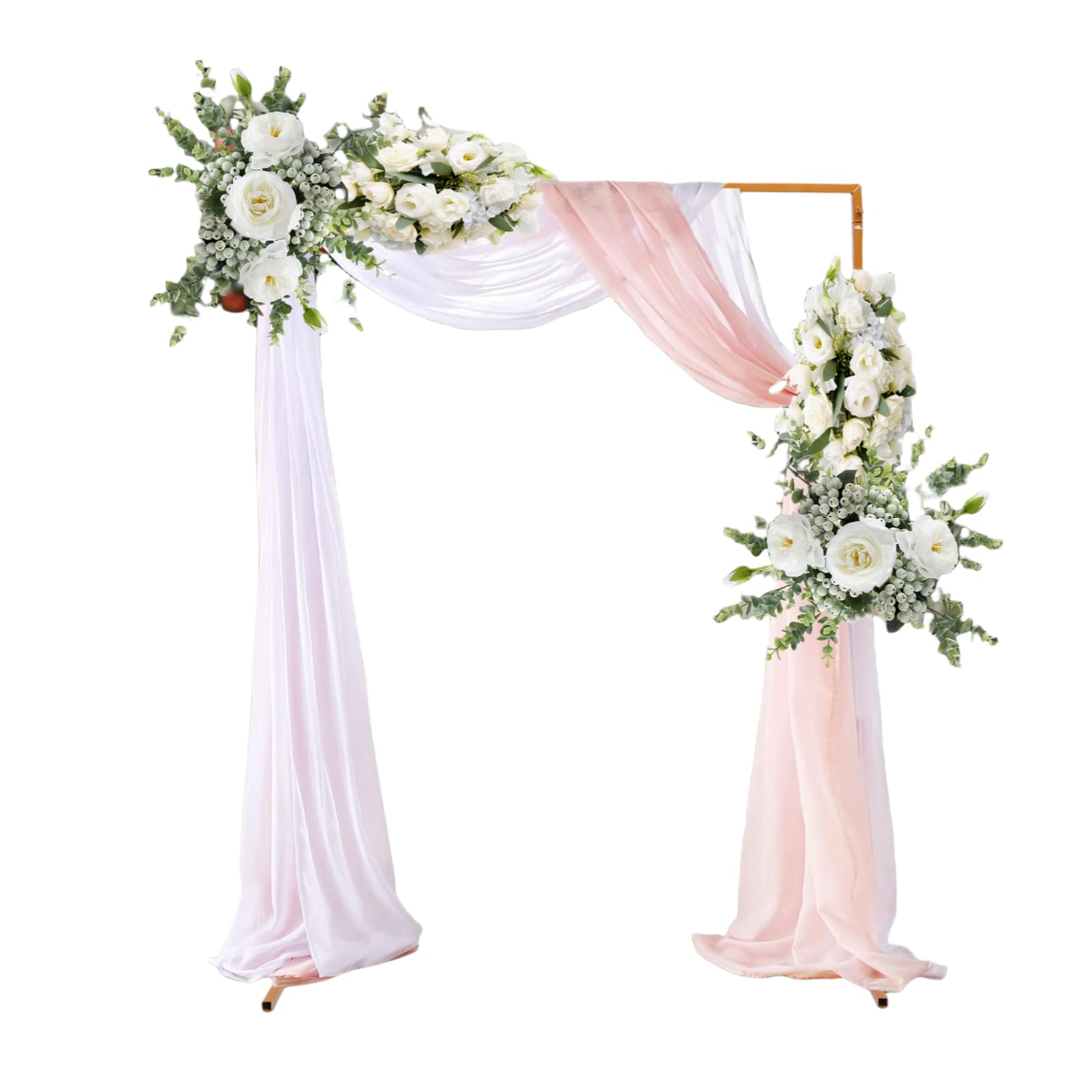 Arco De Globos Accorios De Boda , Soporte De Flor De Arco Cuadrado Dorado  De Hierro, Decoración De Marco De Fondo De Cenario De Boda, Letrero De  Bienvenida - AliExprs Arco Para Globos, image size:1600x1600