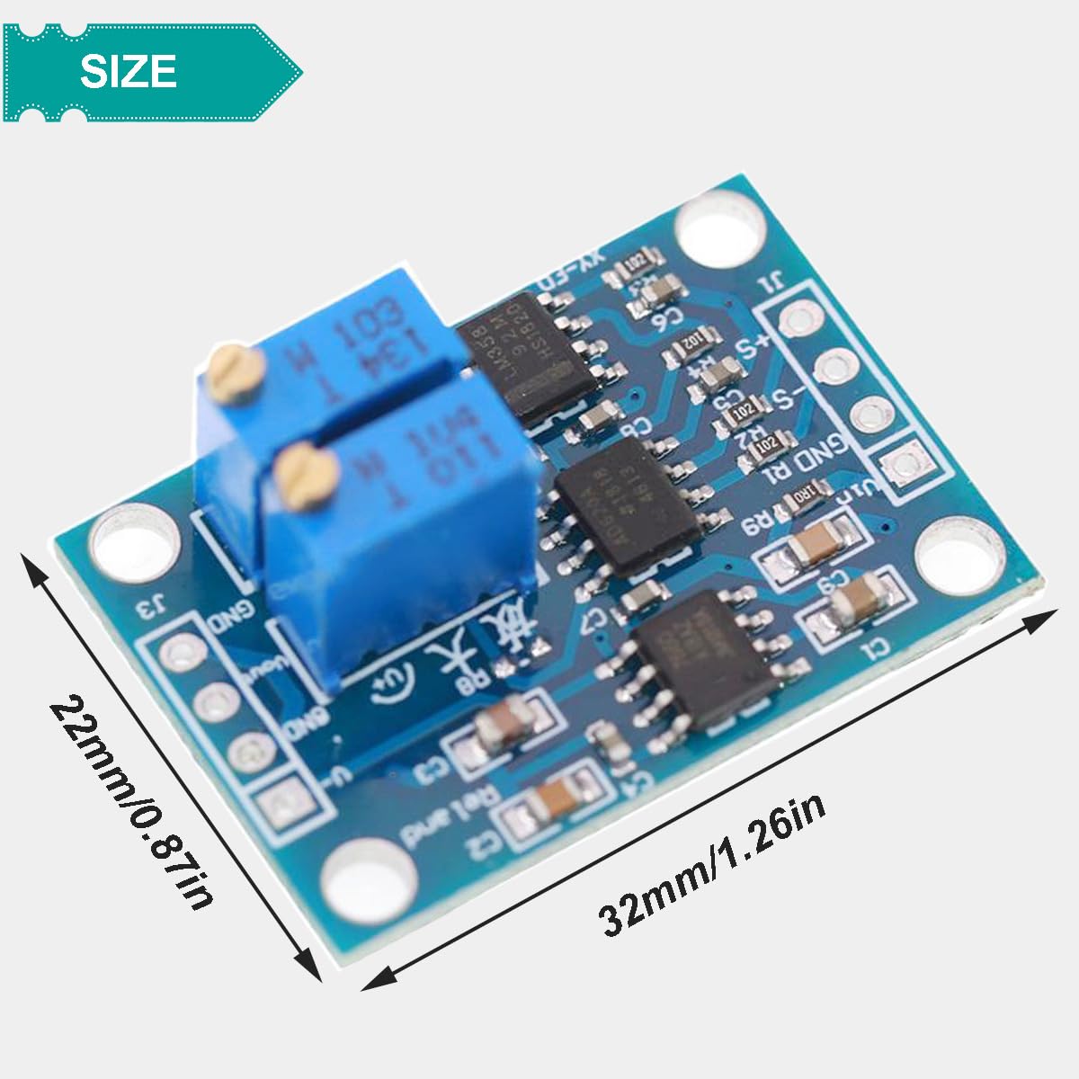 Snapklik.com : DAOKAI AD620 Voltage Amplifier Module 1.5-1000 Gain ...