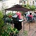 MASTERCANOPY 8 x 5 Grill Gazebo Outdoor BBQ Gazebo Canopy with 2 LED Lights (Brown)