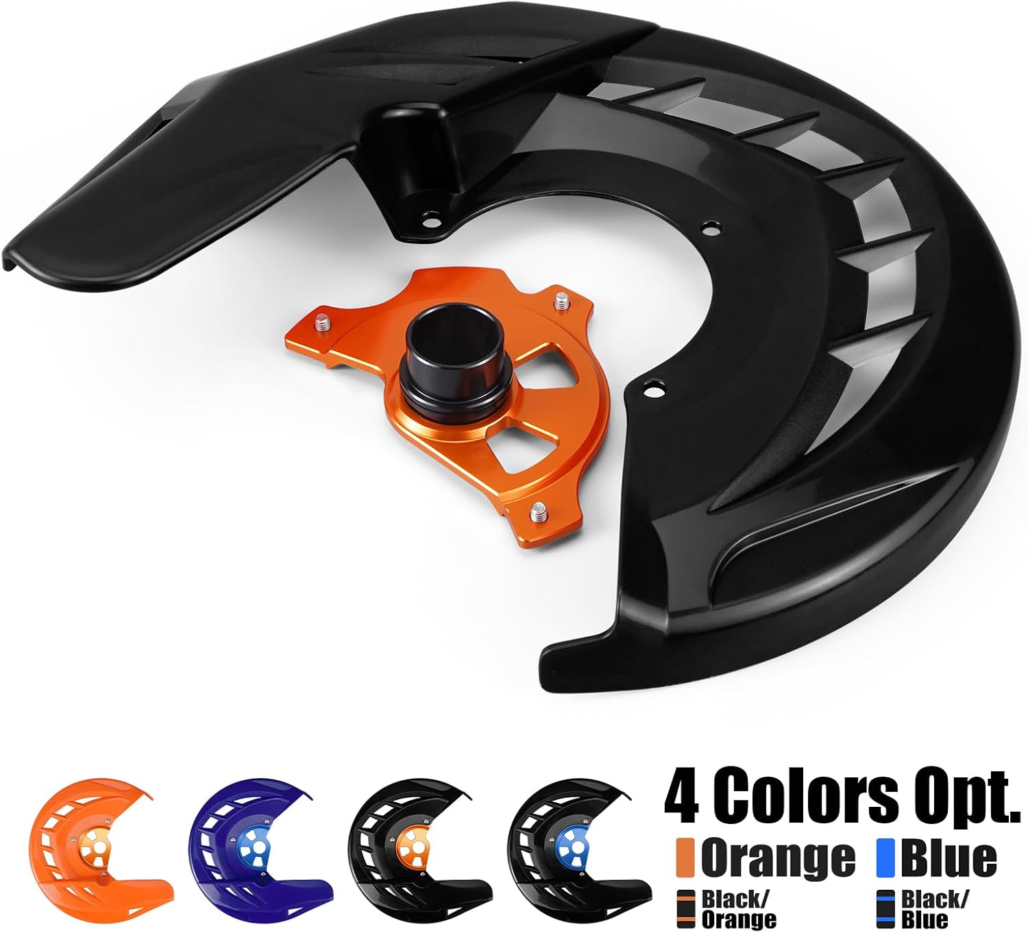 NICECNC Brake Rotor Shield Protector Cover 7800906110030,Orange Black | Compatible with KTM 125-530SX/SX-F/XC/XC-F 2003-2014 125-530EXC/EXC-F 2003-2015