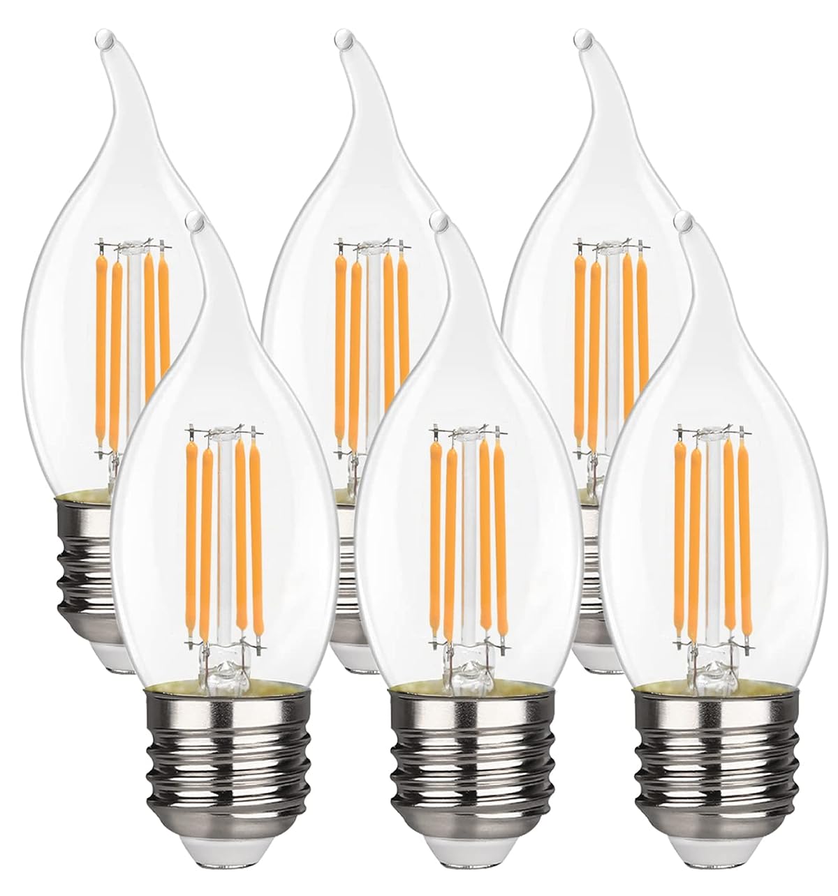 Yimilite Ca11 E26 Led Candelabra Bulbs 4.5W(40 Watt Equivalent) 2700K Warm