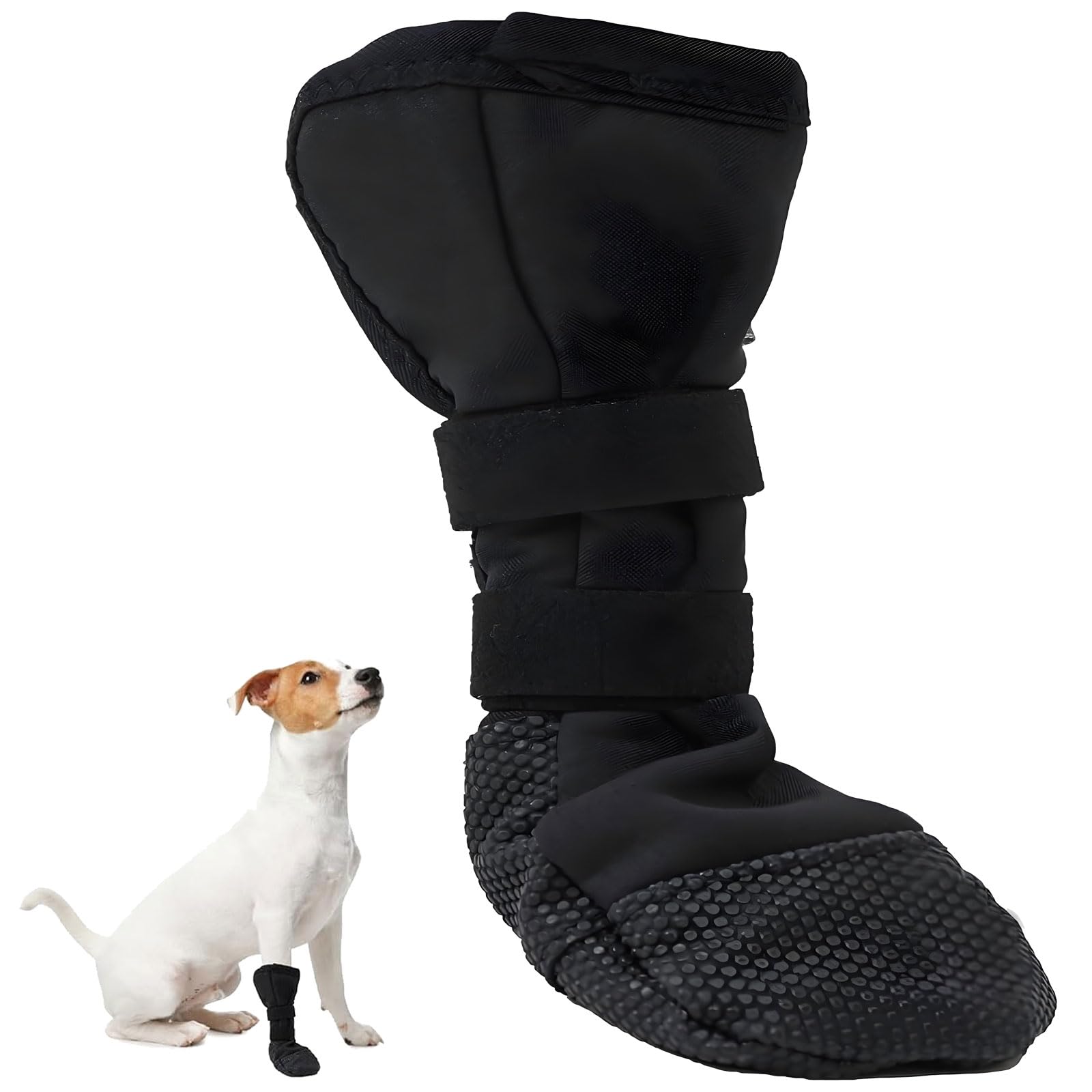 Chaussures pour Chien, Chaussettes Chien, Imperméable et antidérapant Bottes de protection pour pattes de chien Empêche les animaux domestiques de lécher leurs plaies Protégez le chien blessé