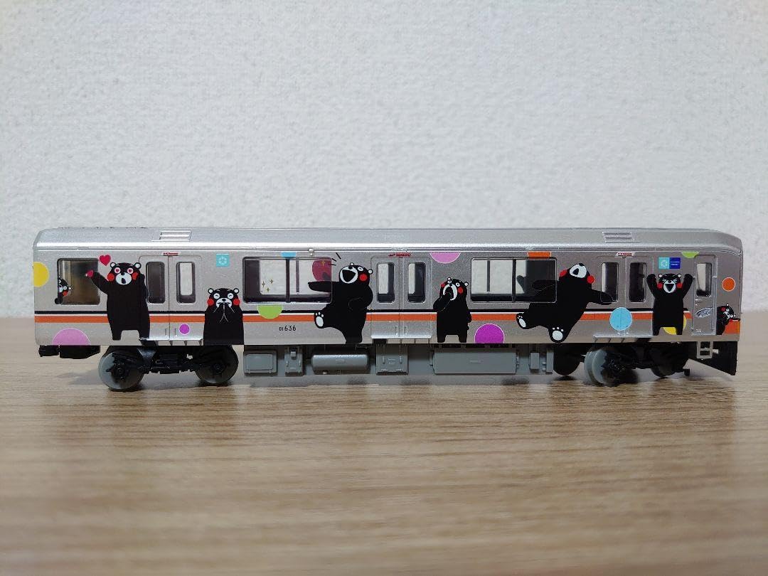 Amazon.co.jp: 熊本電気鉄道 HO くまモンのラッピング電車 01形銀色