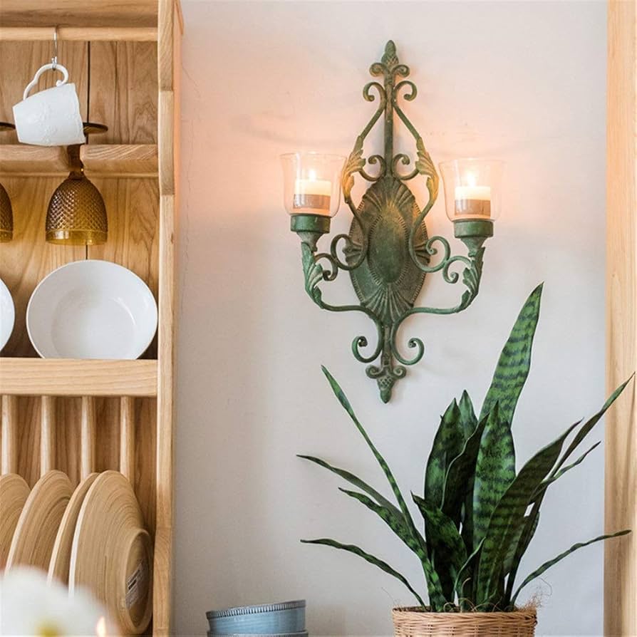 Amazon｜キャンドルスタンド 燭台 壁掛けキャンドルホルダー風の