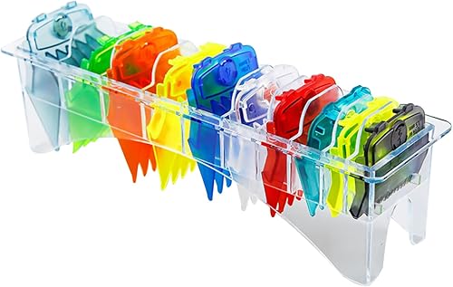 10 Tamaño Colorido Imán Fuerte Cortadora De Pelo Guía De Corte Límite Guardias Peine Para WAHL