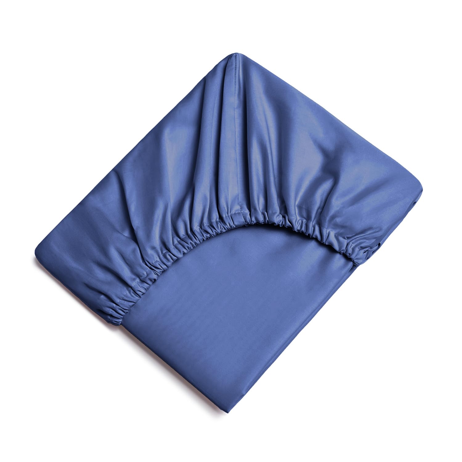 Oxford Homeware Navy Super King Fitted Sheets -100% Brushed Microfibre 1800 Easy Care 25 cm Deep Bed Sheet Cover - Image 2