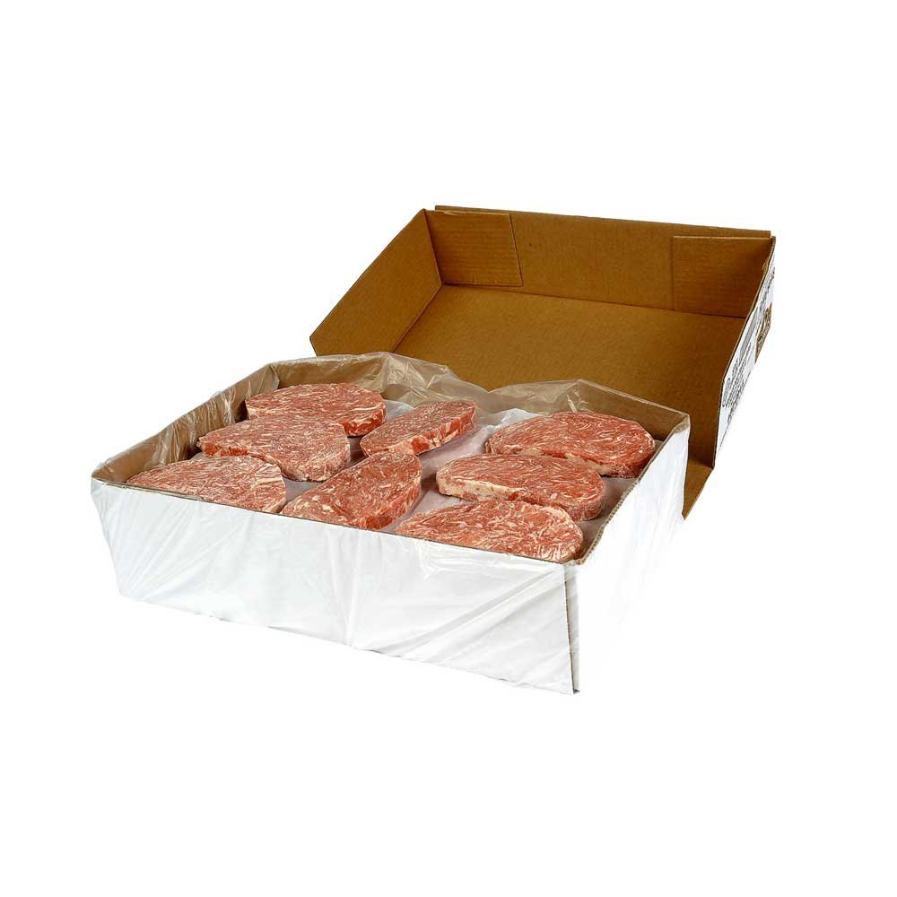 Advance Food Break Away Sirloin Beefsteak, 3 Ounce -- 64 per case.