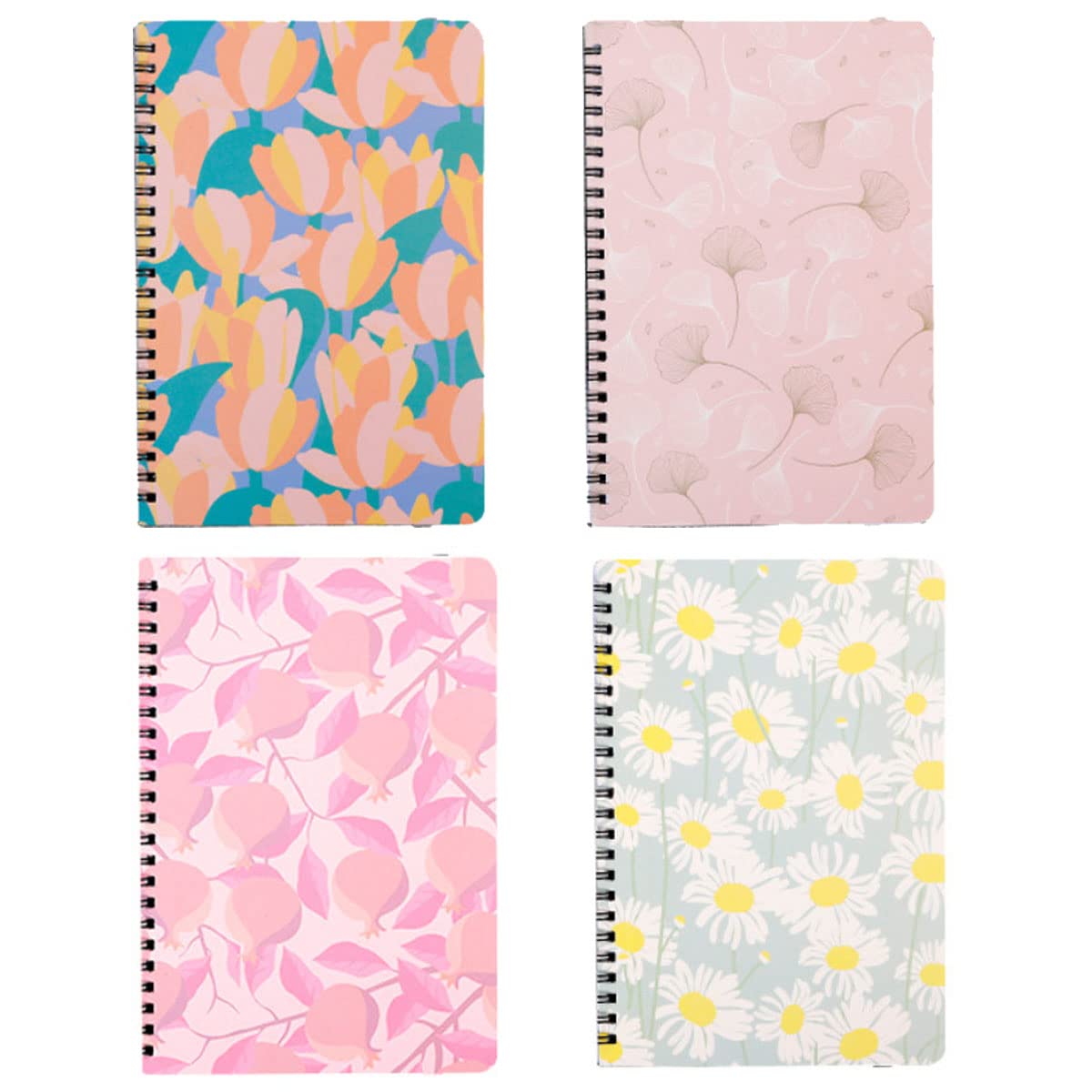 4 Pack Hardcover Notebook Journal,Ruled Pocket Small Notebook Hardback Book Notepad Diary Memo Steno Planner-A6 Size(5.7x4.1"),96 Sheets,Ruled Pages - View #2
