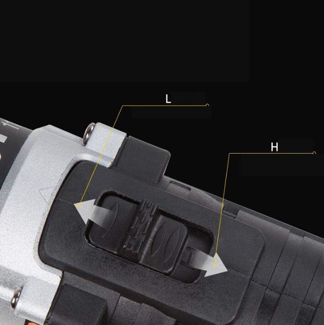 コードレスドリルドライバートルクコンビドリルセット電動ドリルドライバー2速度調整、2ベアリングデザイン、無段階速度変更電源表示急速充