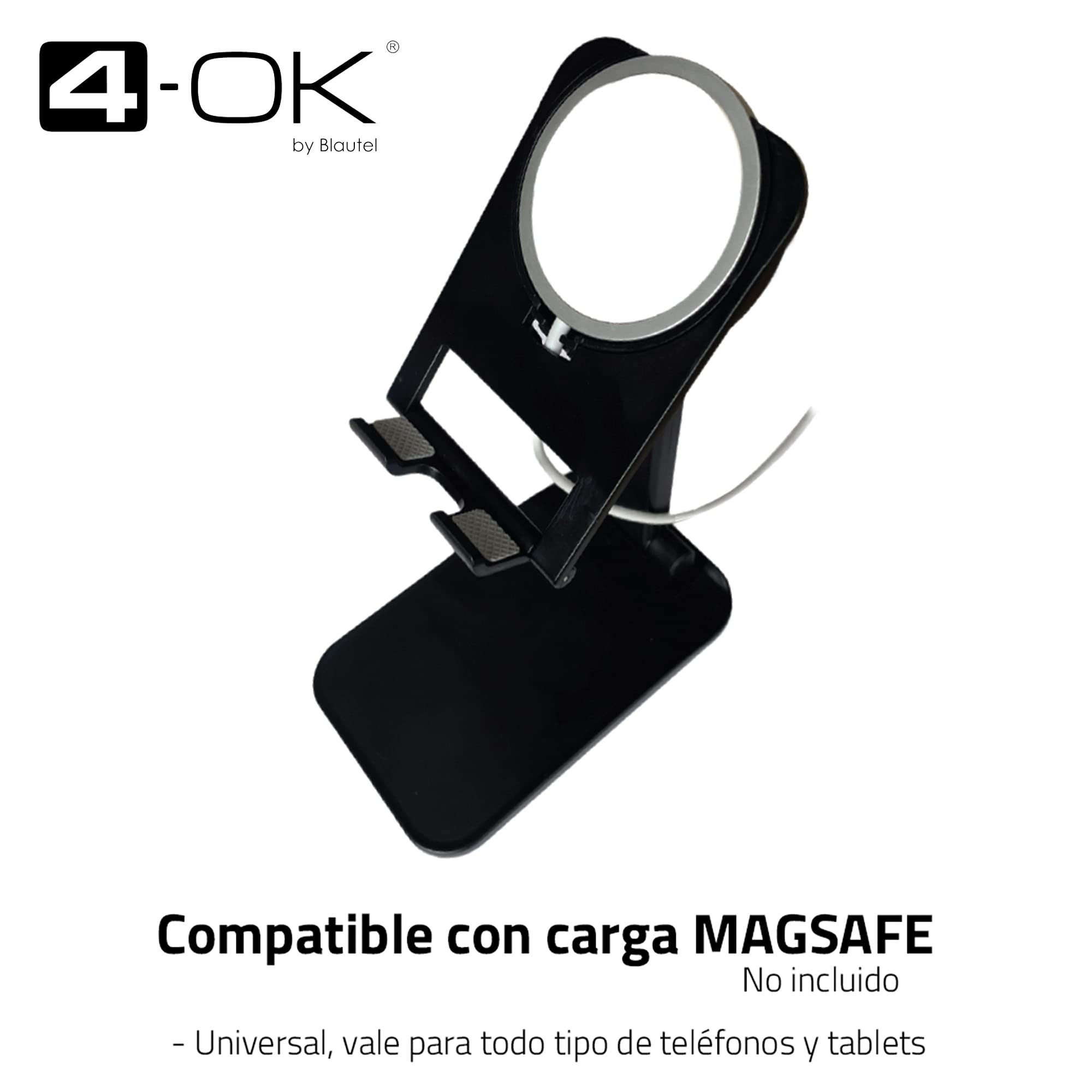 Supporto Pieghevole Universale Per Smartphone E Tablet – Regolabile In Angolazione, In ABS 8,4x1,5x7,4 Cm - 2