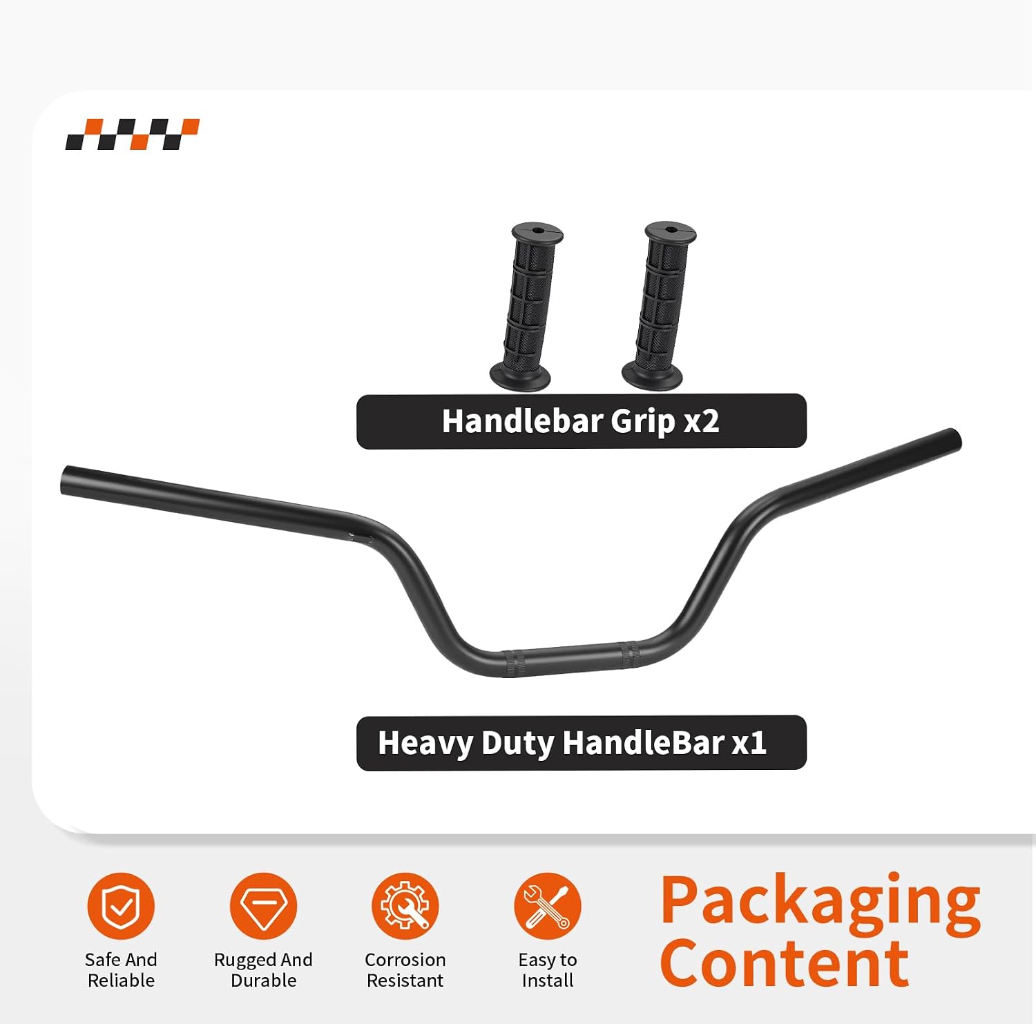 Heavy Duty HandleBar W/Grip for Yamaha Raptor 700 YFM700 YFM700R 2013-2024 1PE-F6111-00