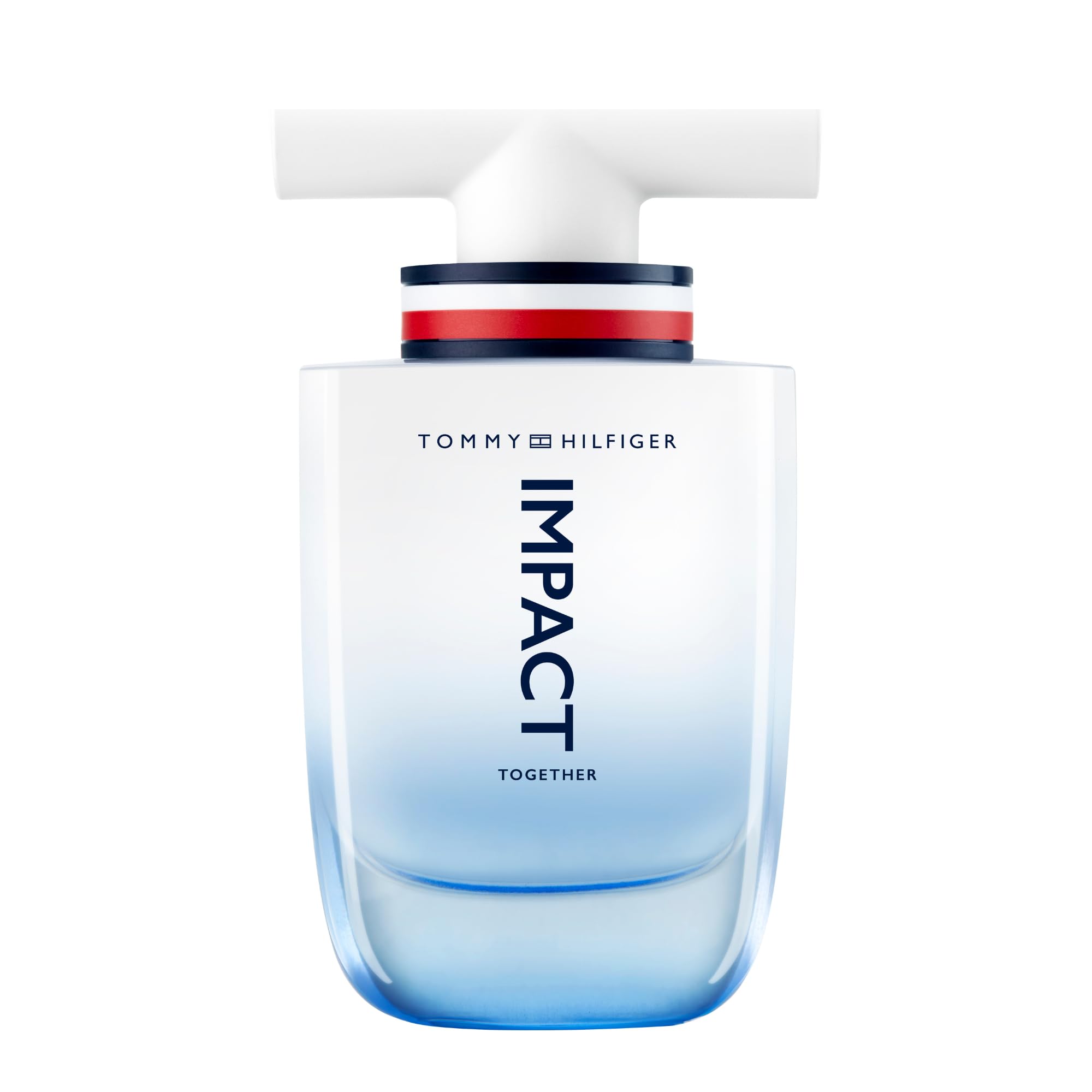 Tommy Hilfiger - Impact Together Eau de Toilette 50 ml - Perfume for Men - Woody Aquatic Fragrance - Woody and Mineral Notes - White Glass Bottle with Blue Gradient