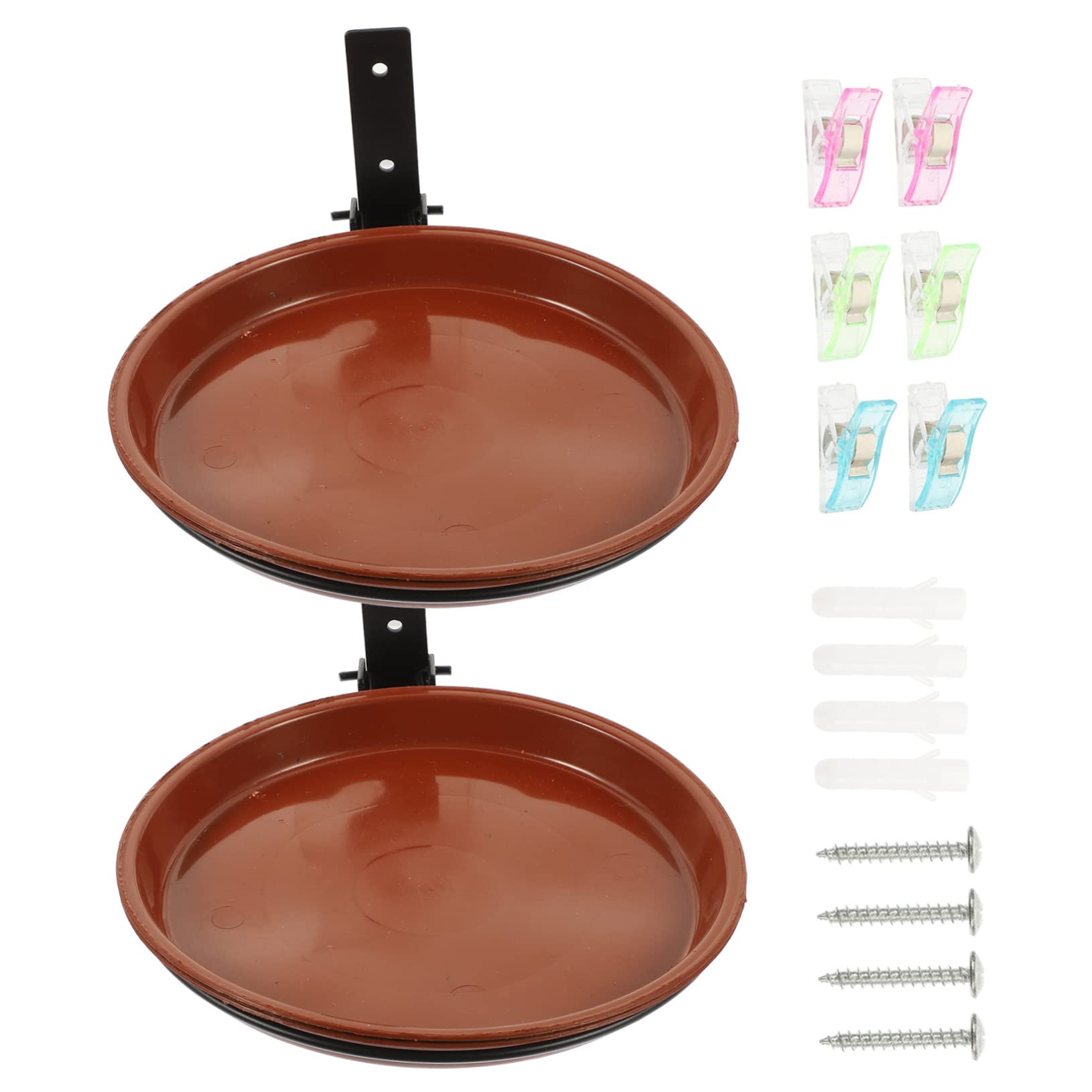 BESPORTBLE 3juegos Comedero para Pájaros Colgante con Plato Juego De Soporte Resistente para Jardín y Patio para Aves Exterior