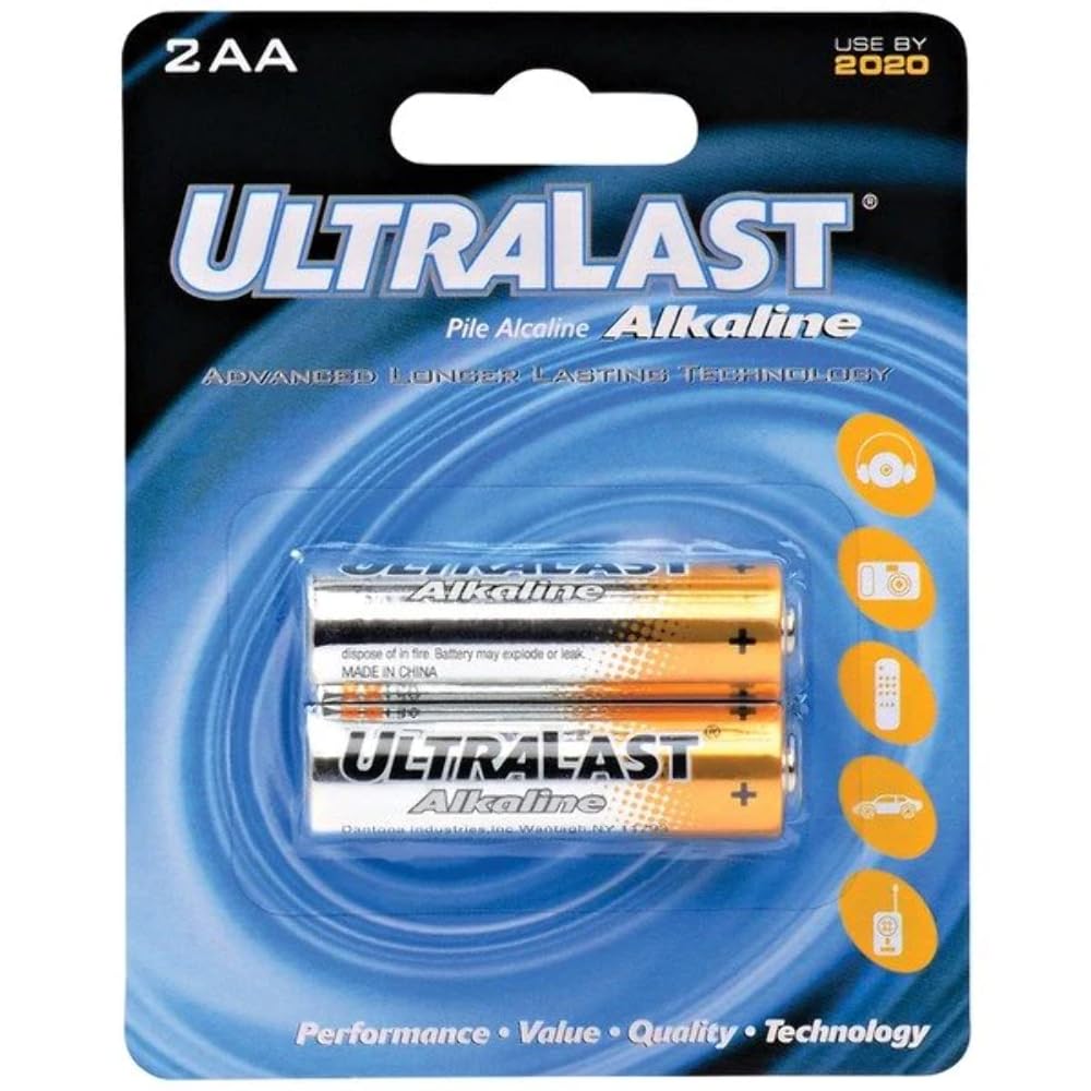 ULTRALAST ULA2AA ULA2AA AA Alkaline Batteries 2 pk