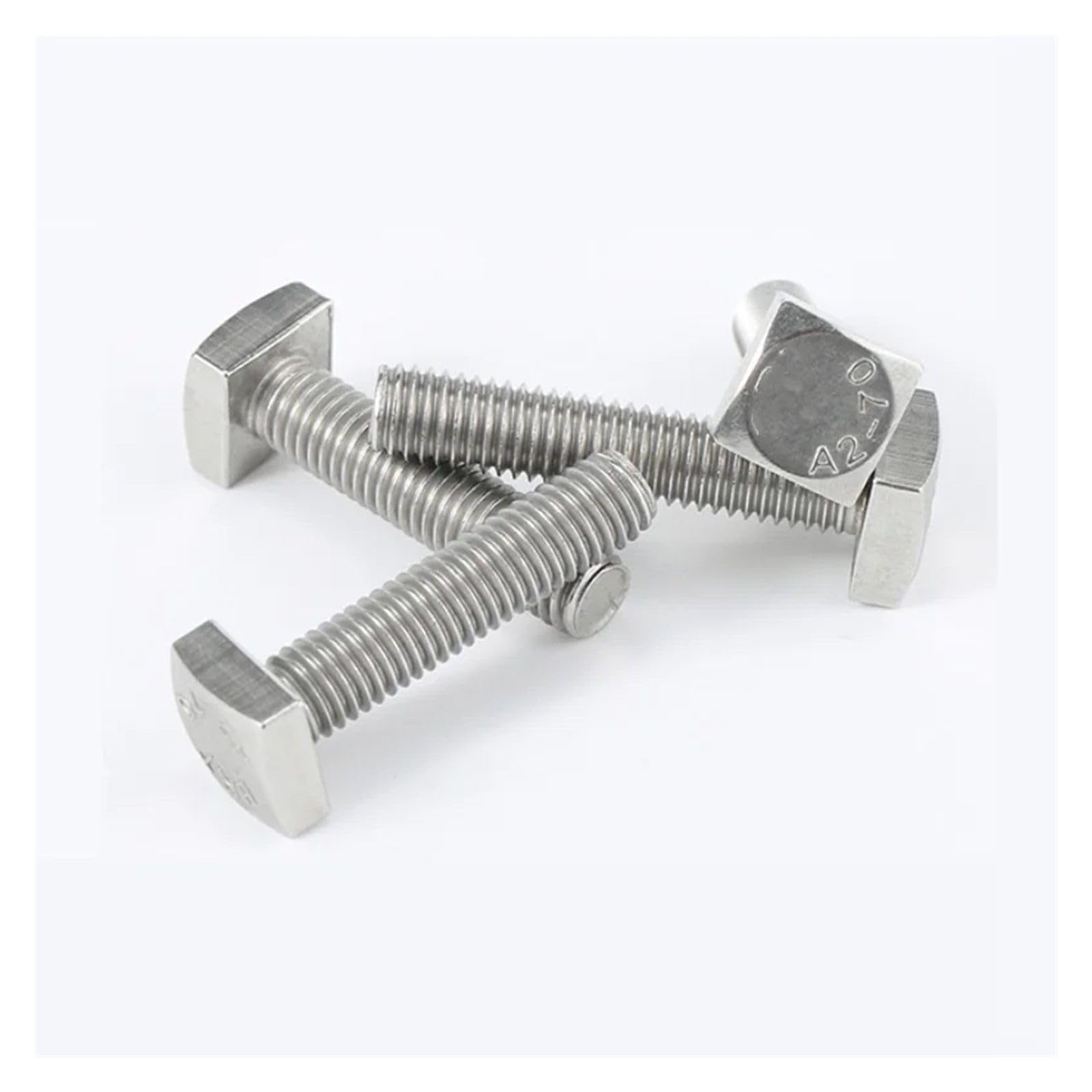 Nakrętki z rowkiem teowym, Śruby M4-M12 304 ze stali nierdzewnej z łbem kwadratowym A2-70(100mm,M12(1Pcs))