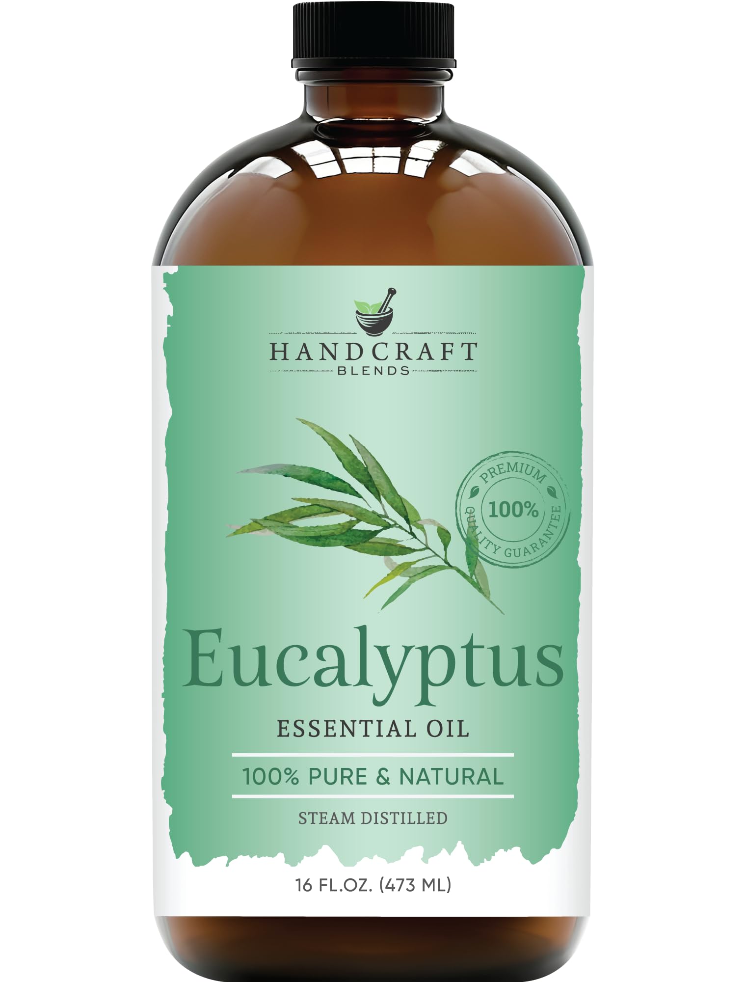 Handcraft Blends Eucalyptus Essential Oil in Glass Bottle – Huge 16 Fl Oz – 100% Pure and Natural – Premium Grade Oil for Diffuser and Aromatherapy,
