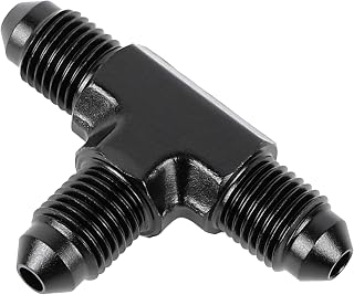 EVIL ENERGY 3AN Male Flare Tee Fitting Adapter T Union Aluminum Black