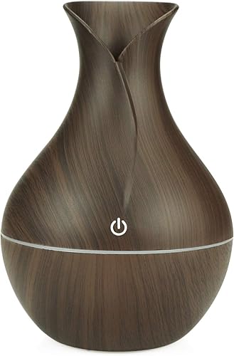 Humidificador de aire para vehículo de 6.8 fl oz Humidificador de aire Difusor de aceite esencial USB Mist Maker Humidificador con luz colorida para