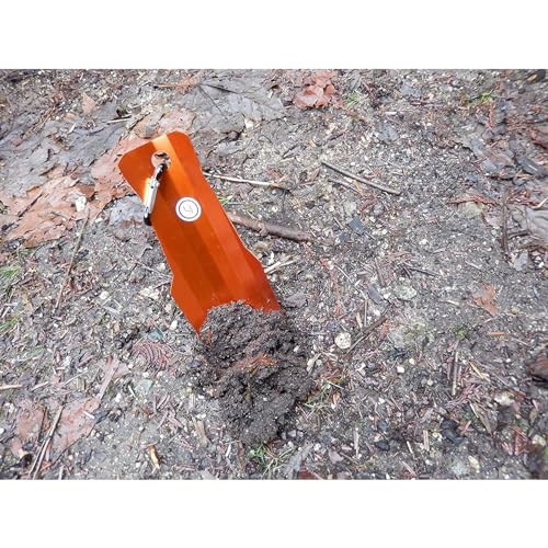 Pá de alumínio leve UST U-Dig-It, 17 x 6 x 2 cm, laranja