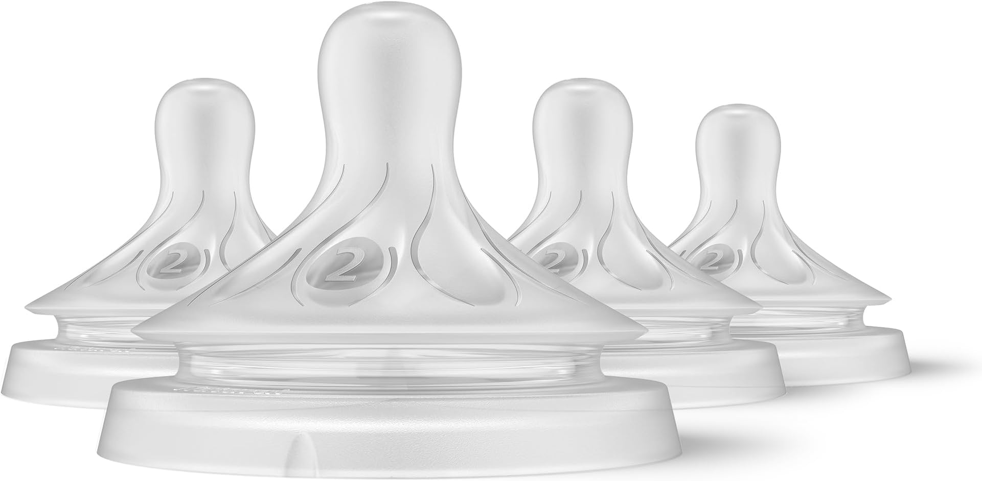 Philips Avent Natural Response Nipple, Slow Flow (Flow 2), 4-Pack, SCY962/04