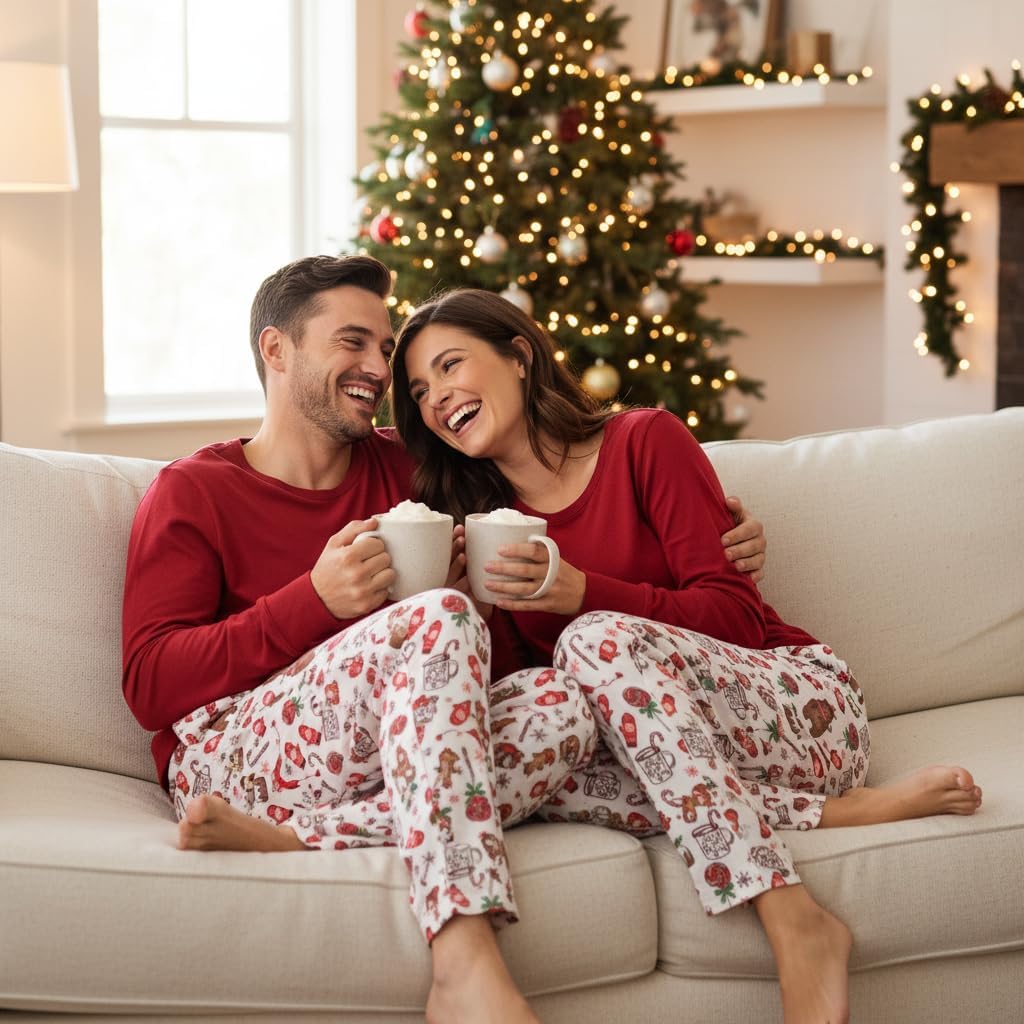 Unique Baby Unisex Adults Pajama Pants Holiday PJs - Image 6