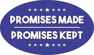 ION Graphics Magnet Trump Promises Made Promises Kept Pro America Support MAGA Decal Bumper Magnets Police Decal Car Fridge Metal Reuseable Y