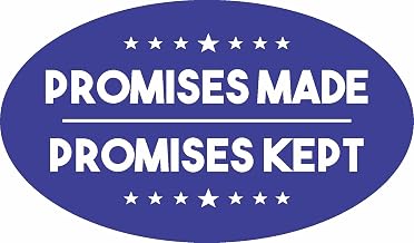 ION Graphics Magnet Trump Promises Made Promises Kept Pro America Support MAGA Decal Bumper Magnets Police Decal Car Fridge Metal Reuseable Y