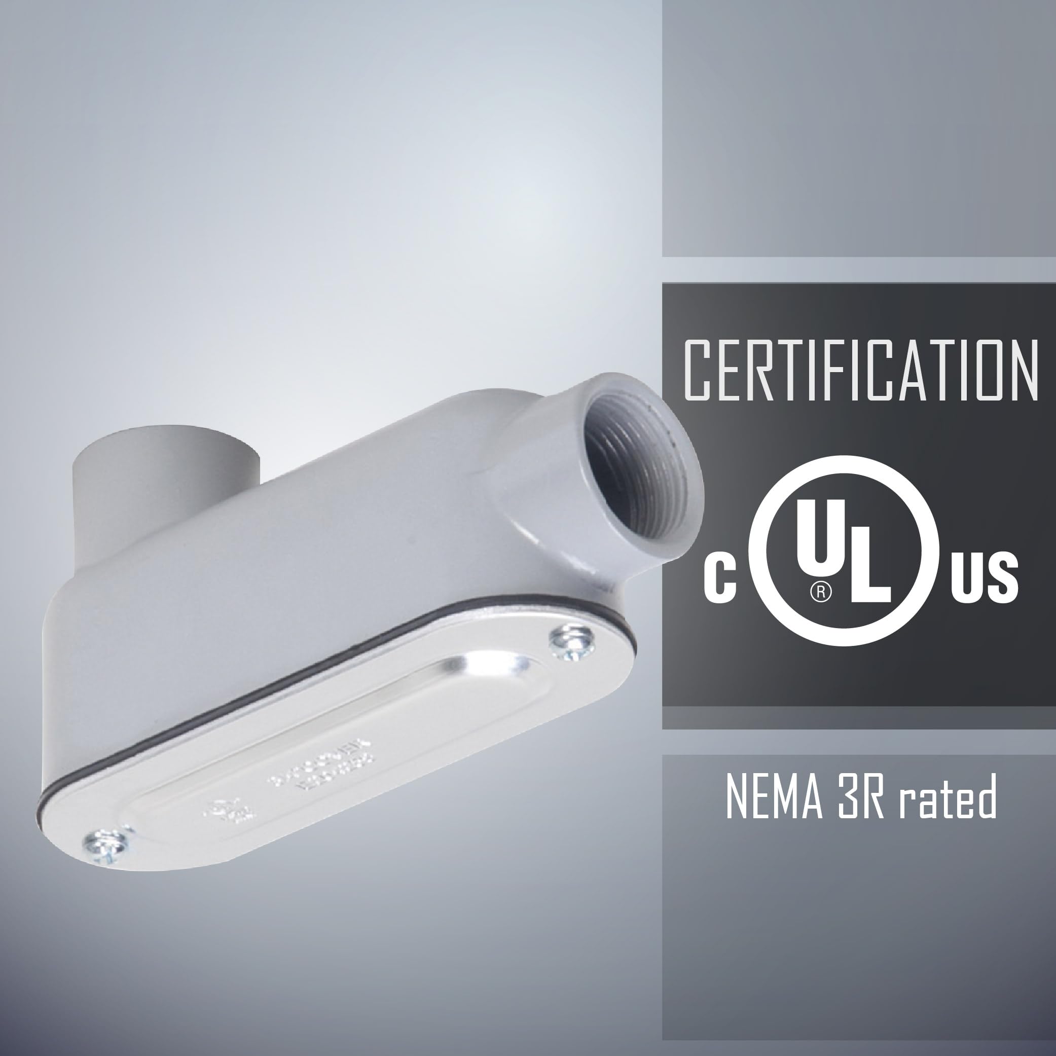 Orbit LL-250 Conduit Body, 2 1/2" Threaded Die Cast Aluminum - Type LL - View #9