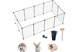 Portable Pet Play Yard - 12 Panels for Small Animals, Puppies, and Kennels